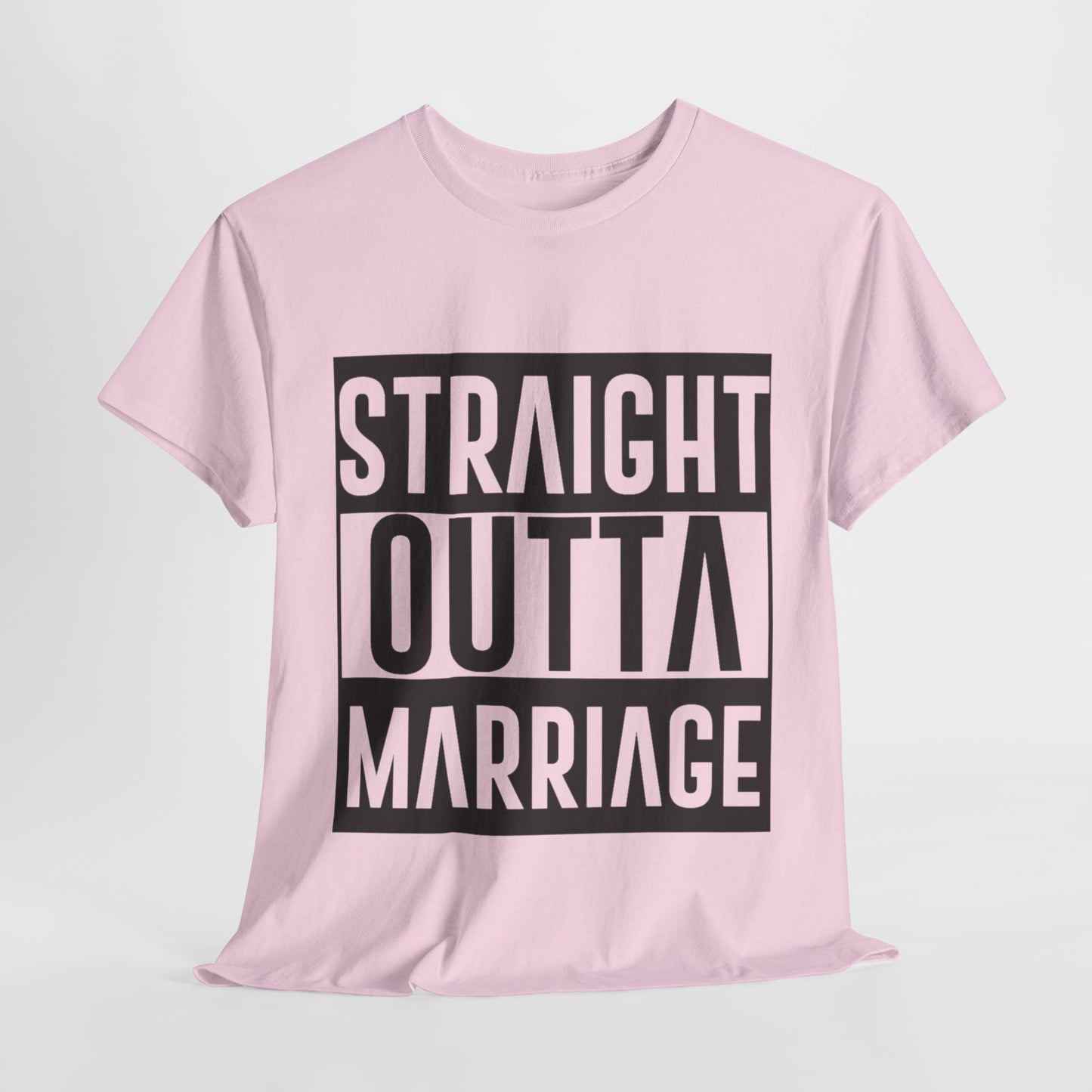 STRAIGHT OUTTA MARRIAGE Couples Tshirt 1