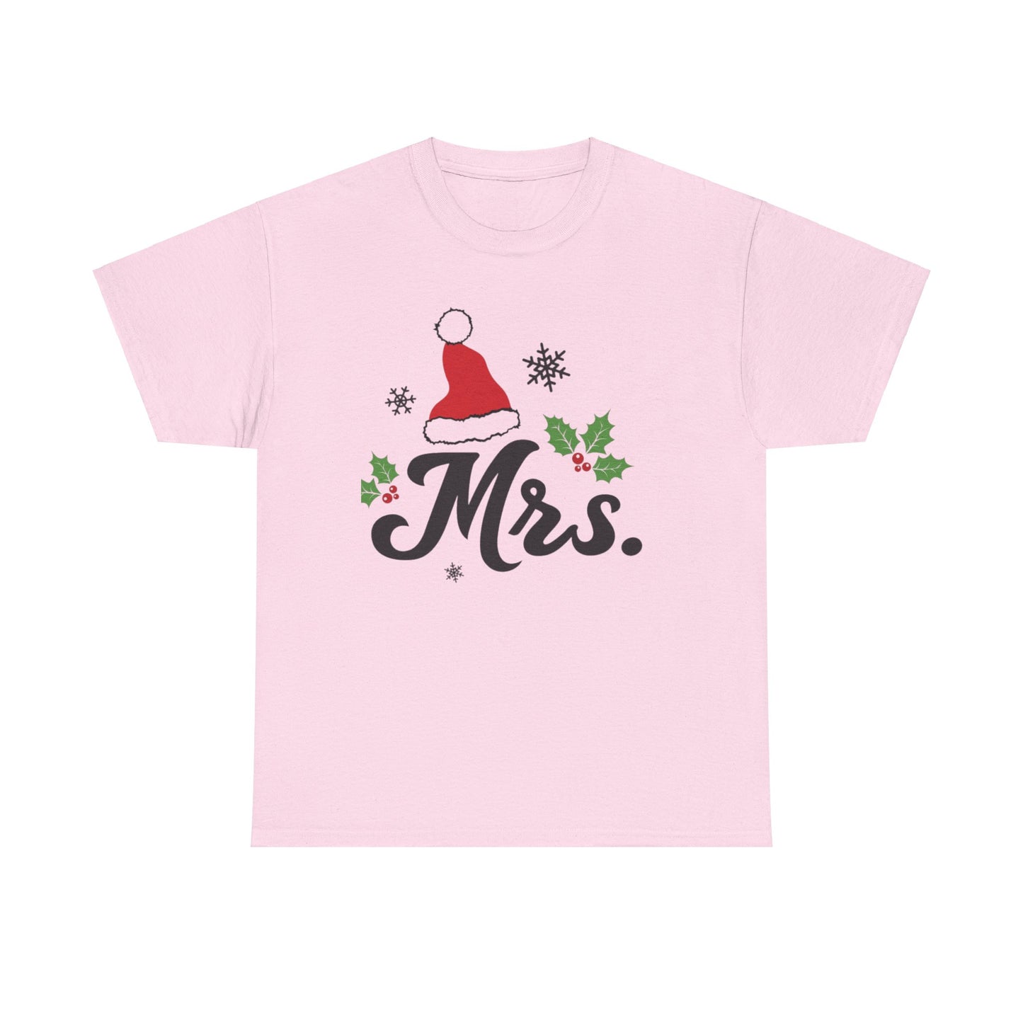 MR./MRS. CHRISTMAS HAT Couples Tshirt 2 - Couples Fashion Wear