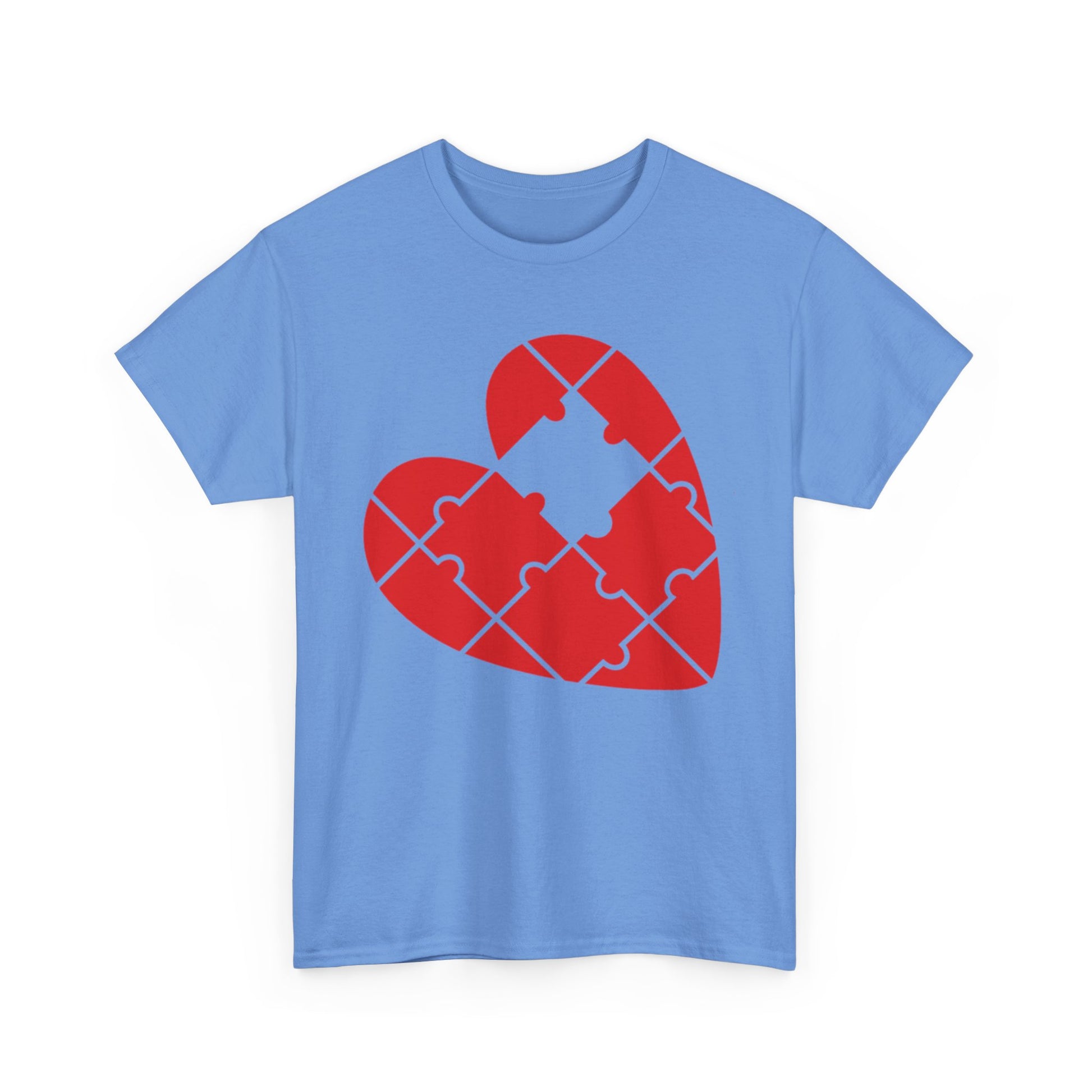 MISSING PUZZLE PIECE HEART/MISSING PUZZLE PIECE Couples Tshirt 1 - Couples Fashion Wear