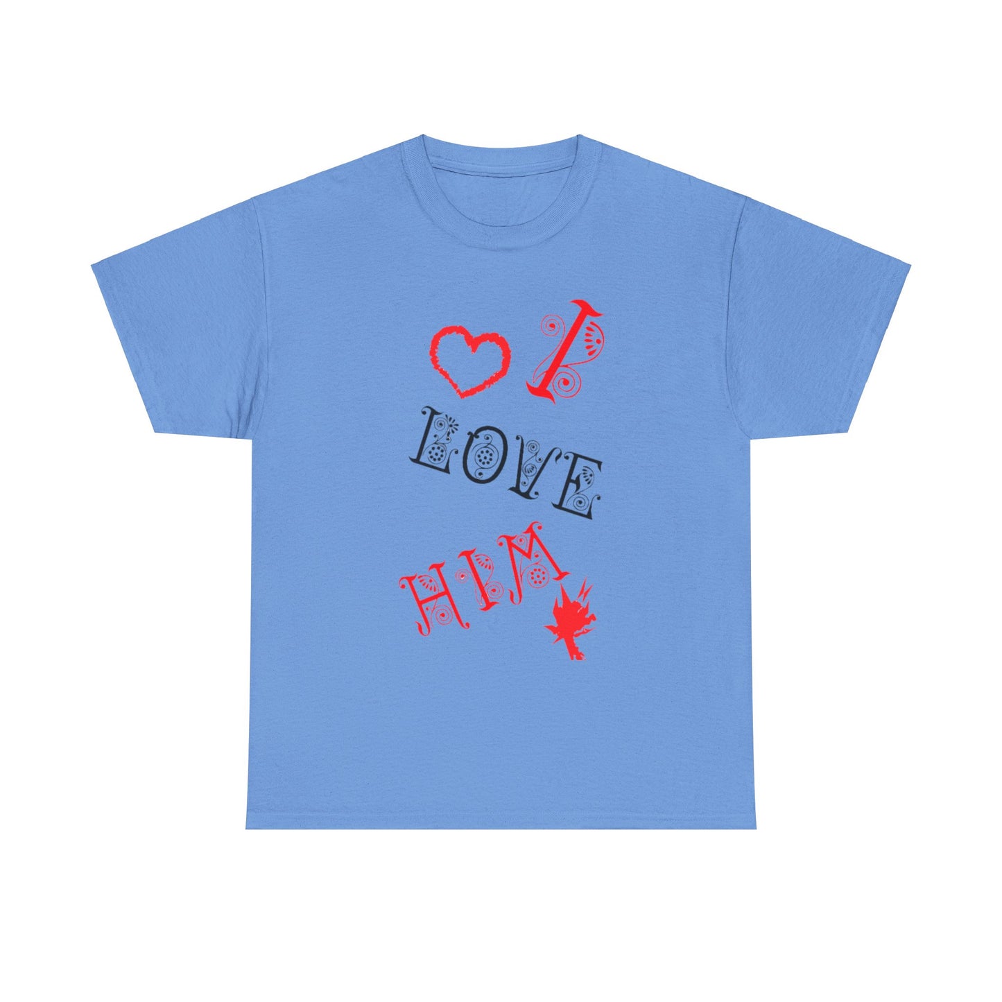 I LOVE HIM/ I LOVE HER Couples Tshirt 1 - Couples Fashion Wear