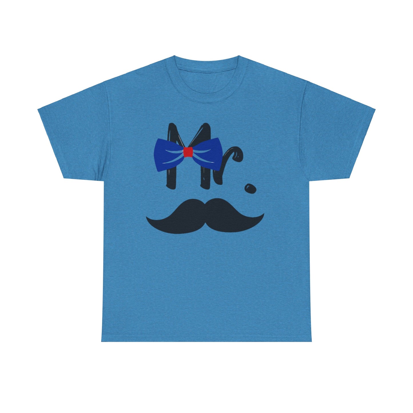 Mr MUSTACHE and Mrs LIPS Couples Tshirt 1