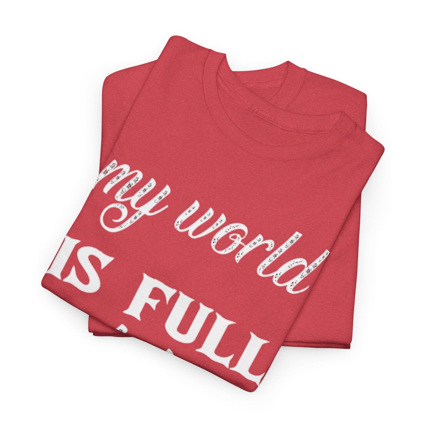 MY WORLD IS FULL OF HIS LOVE Couples Tshirt 2