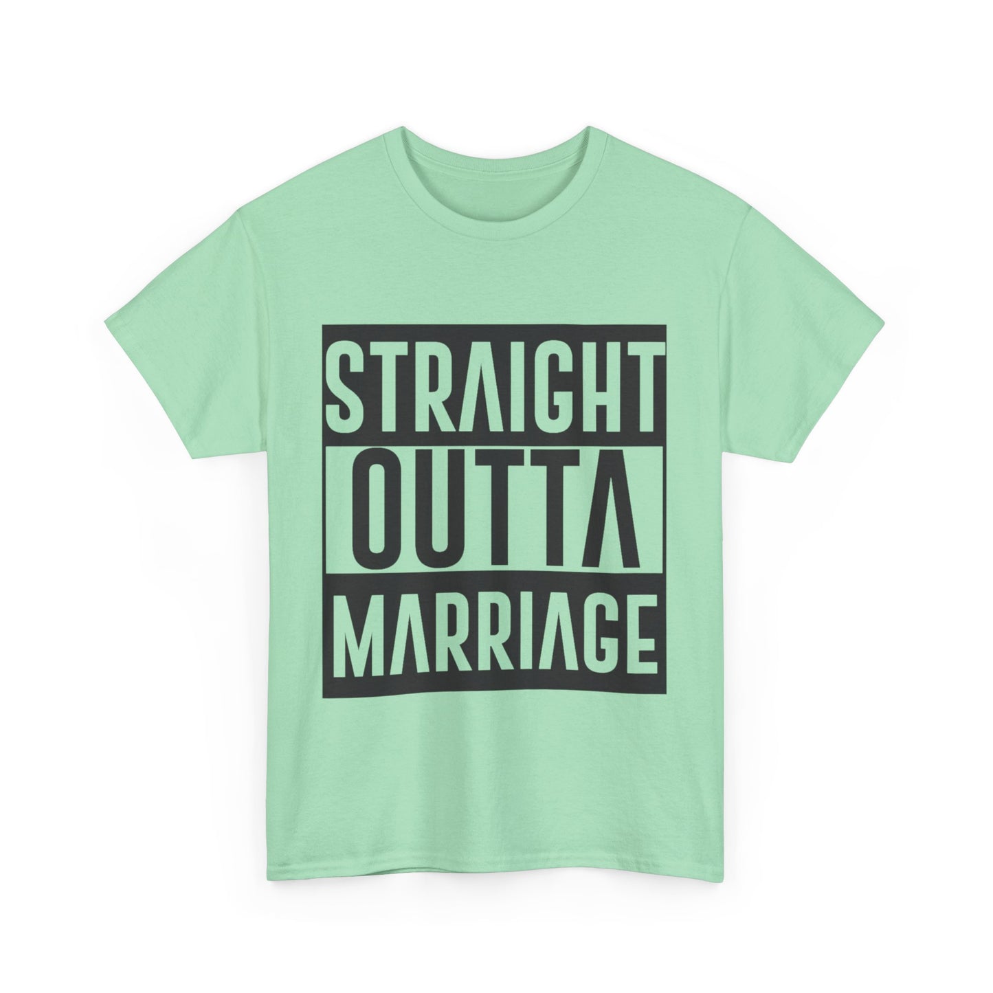 STRAIGHT OUTTA MARRIAGE Couples Tshirt 2