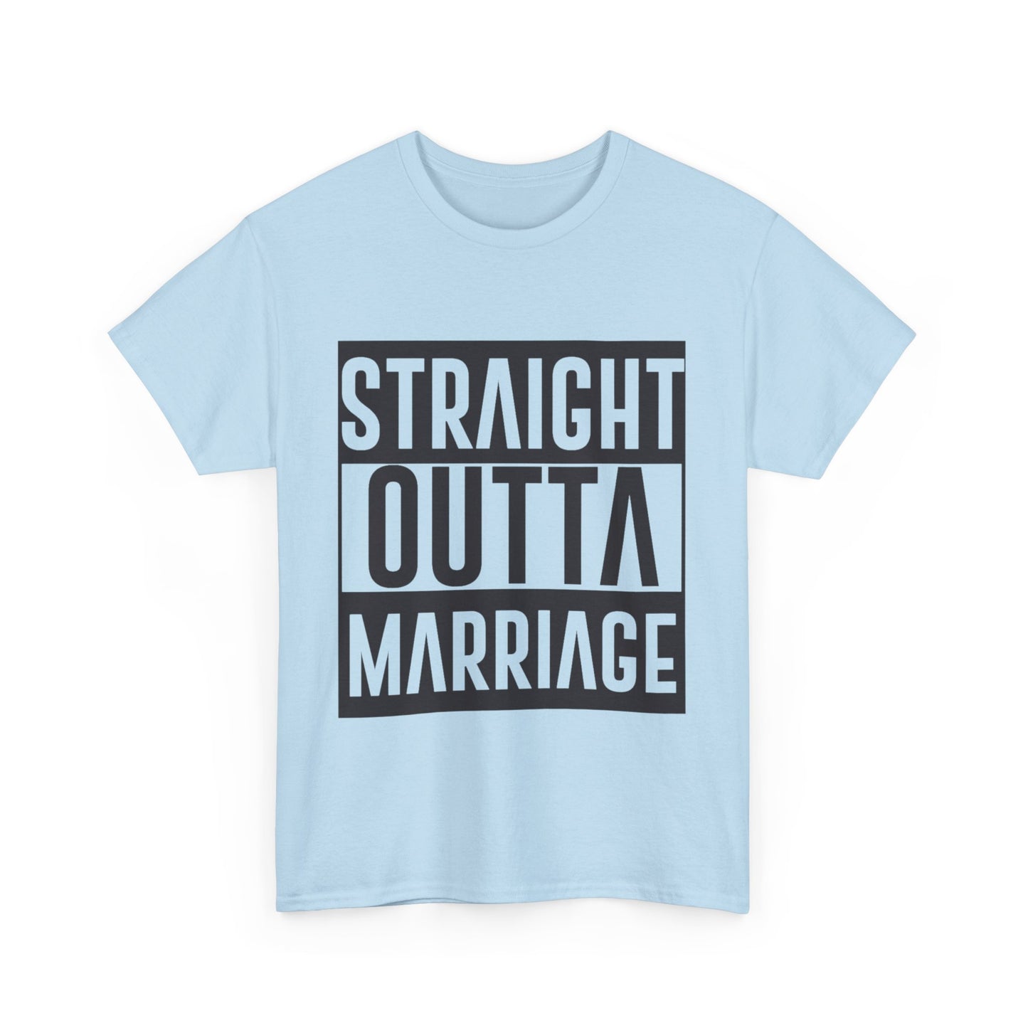 STRAIGHT OUTTA MARRIAGE Couples Tshirt 1