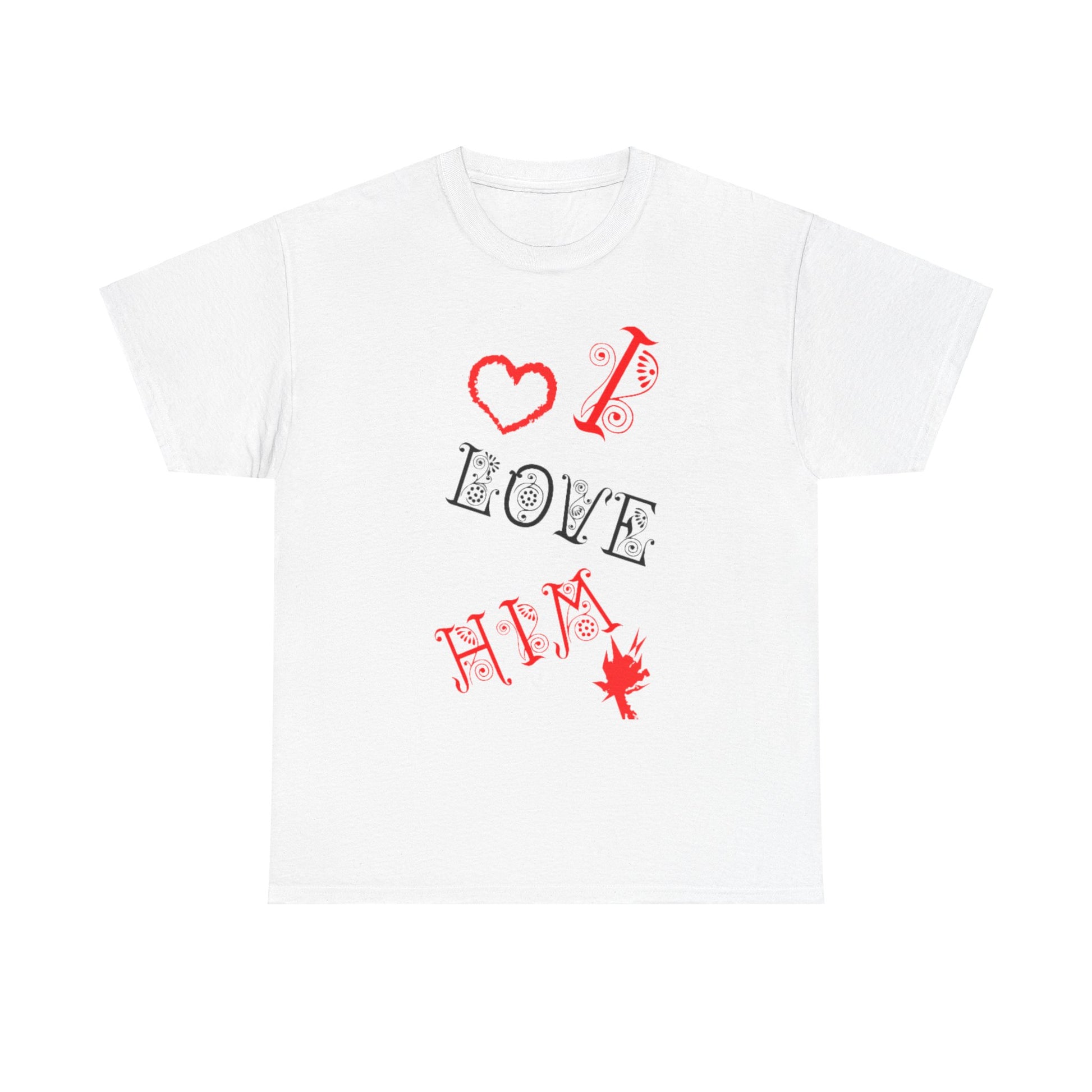 I LOVE HIM/ I LOVE HER Couples Tshirt 1 - Couples Fashion Wear