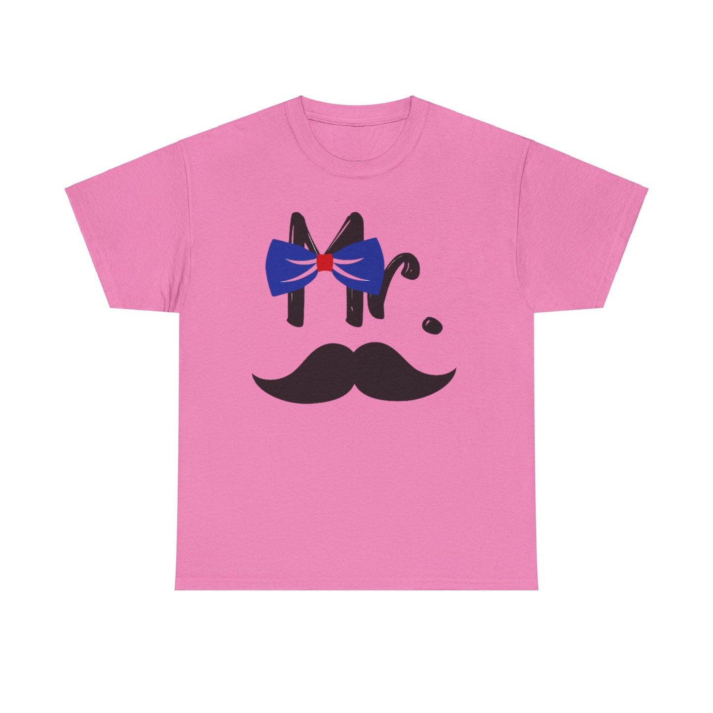 Mr MUSTACHE and Mrs LIPS Couples Tshirt 1