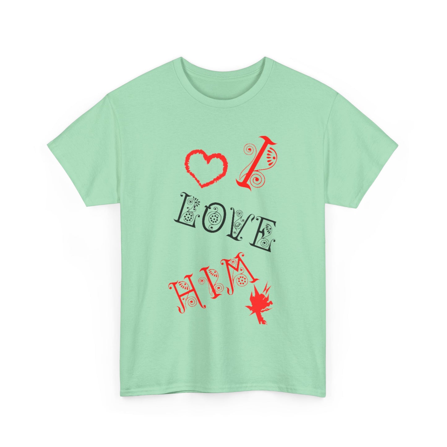 I LOVE HIM/ I LOVE HER Couples Tshirt 1 - Couples Fashion Wear