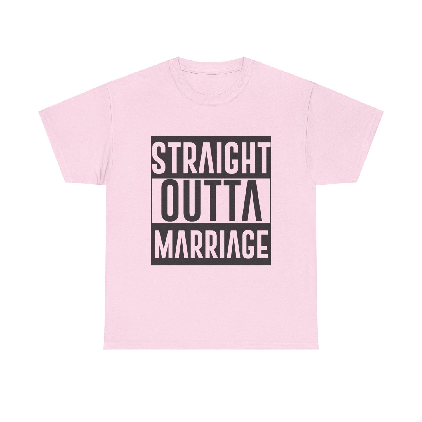 STRAIGHT OUTTA MARRIAGE Couples Tshirt 1