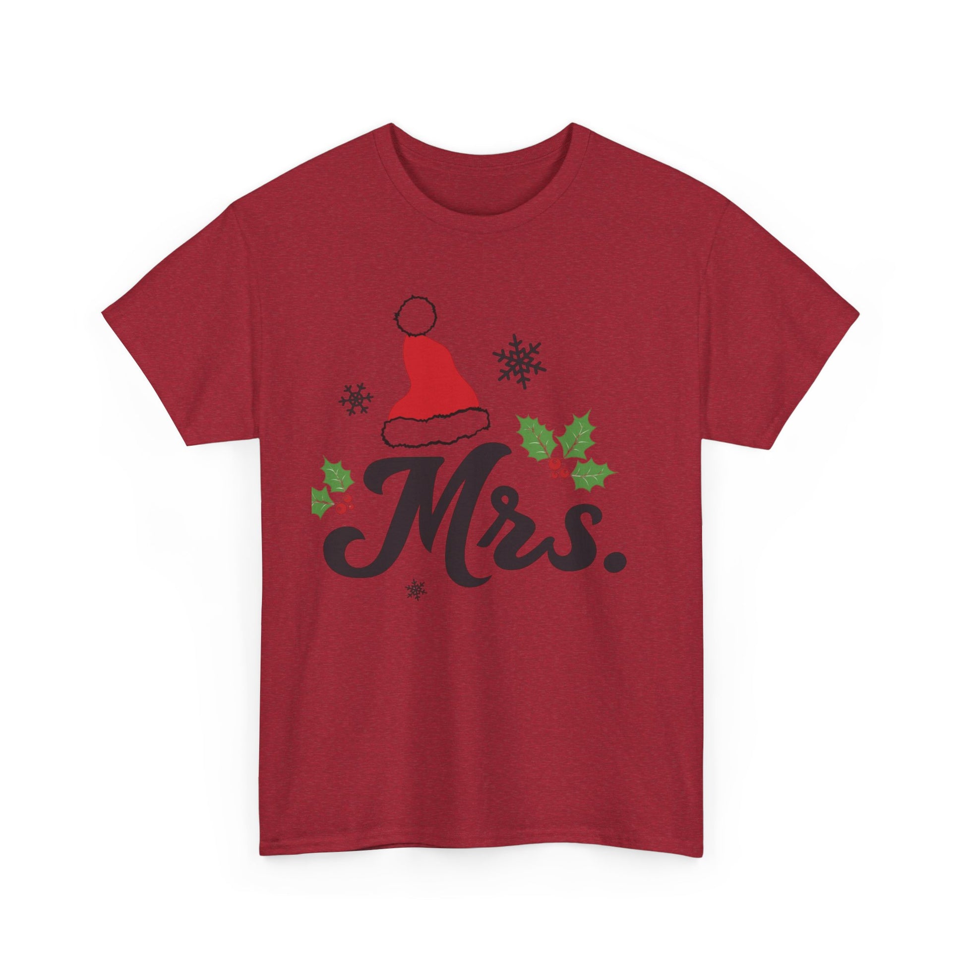 MR./MRS. CHRISTMAS HAT Couples Tshirt 2 - Couples Fashion Wear