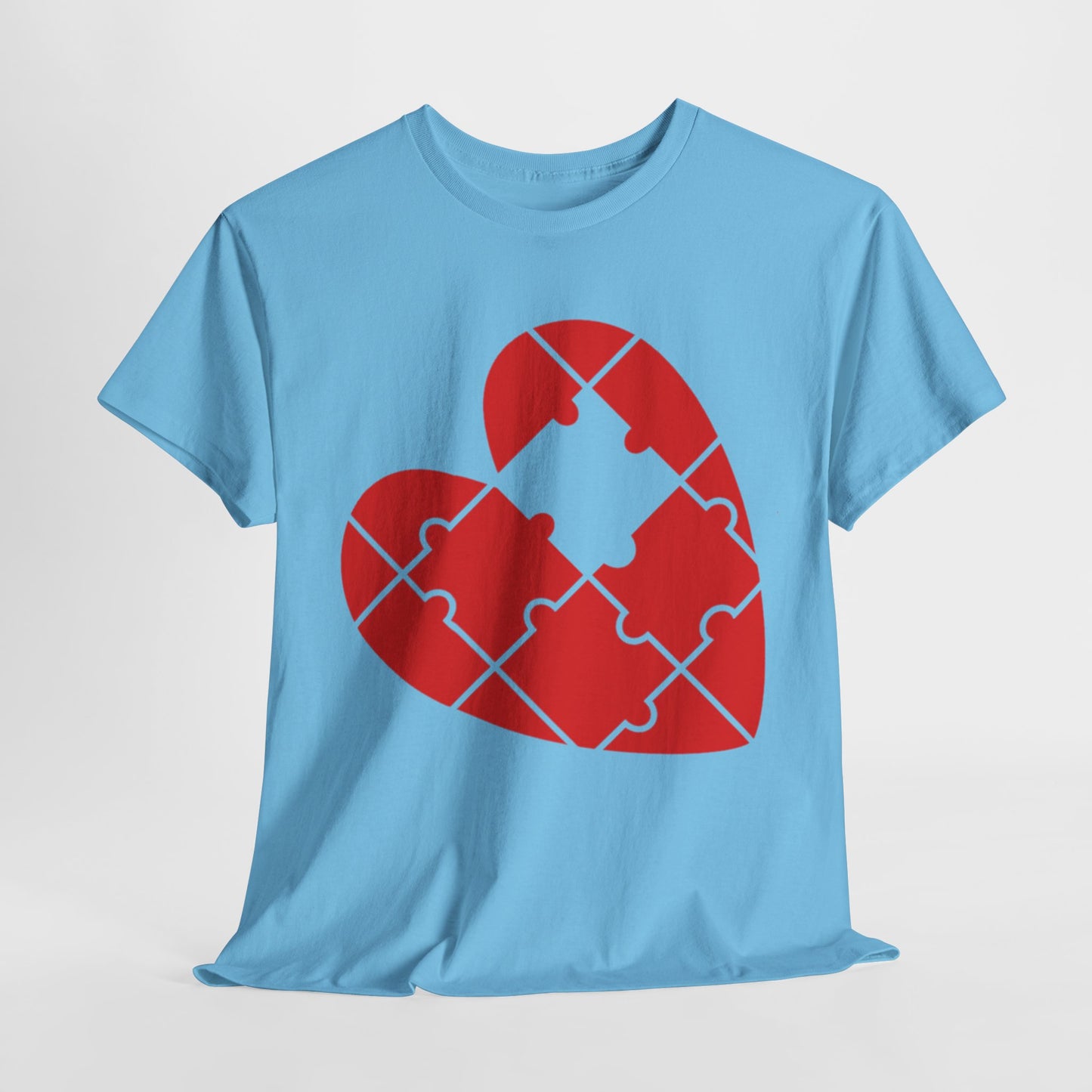 MISSING PUZZLE PIECE HEART/MISSING PUZZLE PIECE Couples Tshirt 1 - Couples Fashion Wear