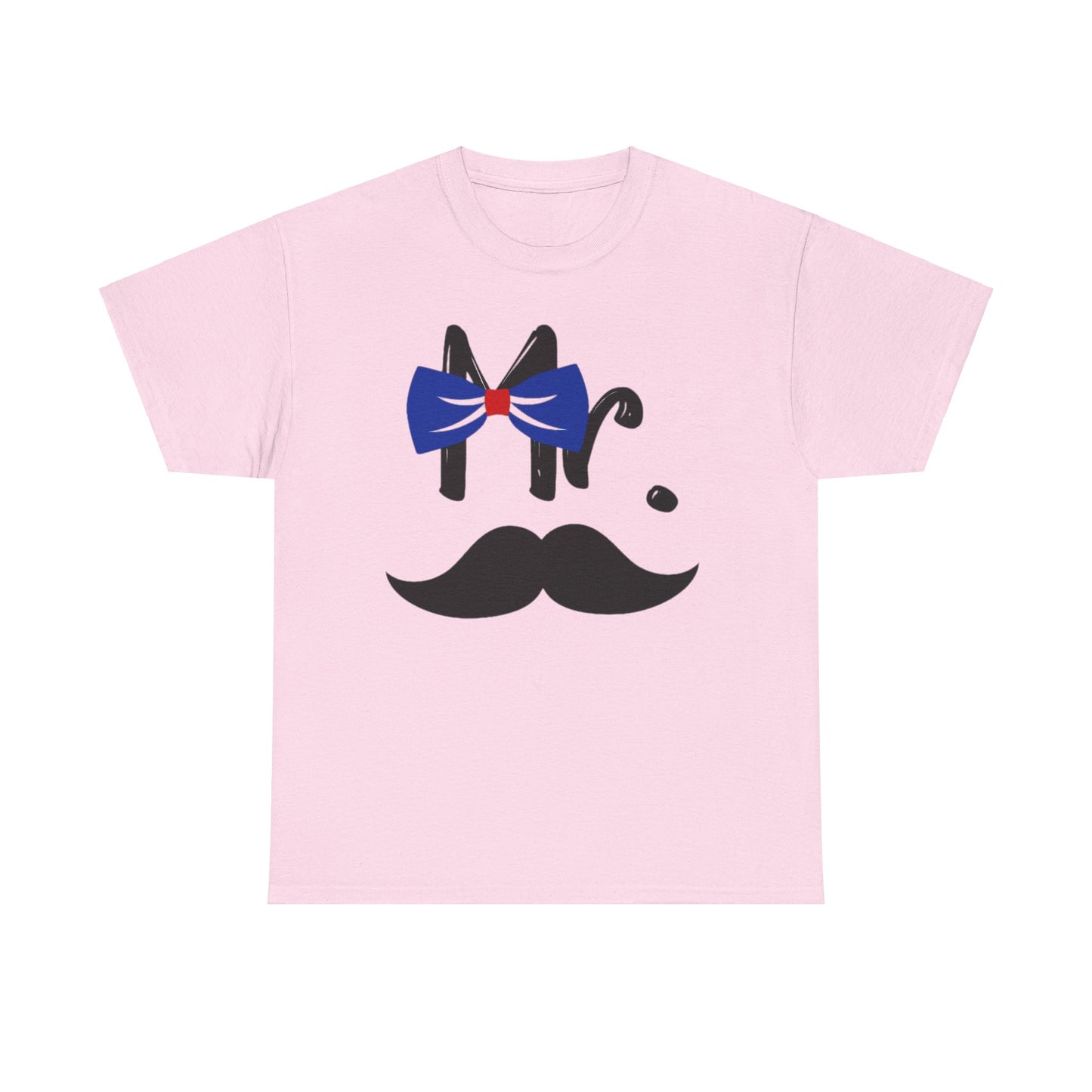 Mr MUSTACHE and Mrs LIPS Couples Tshirt 1