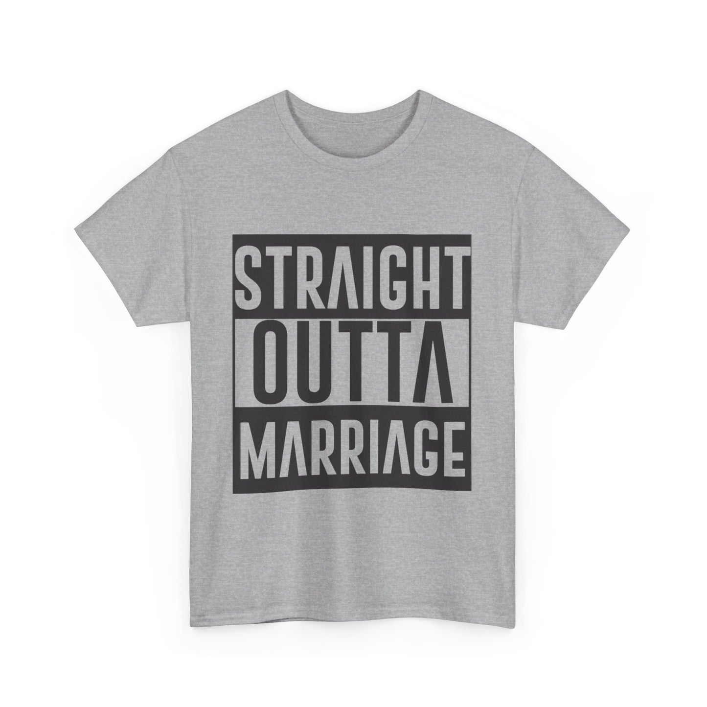 STRAIGHT OUTTA MARRIAGE Couples Tshirt 1