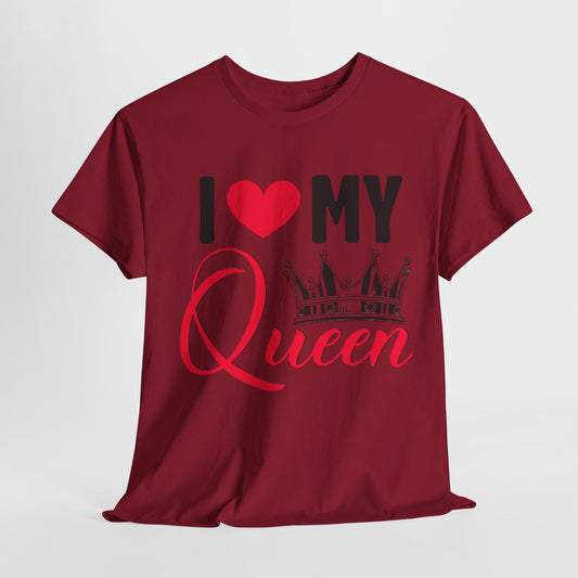 I LOVE MY KING/ I LOVE MY QUEEN Couples Tshirt 2