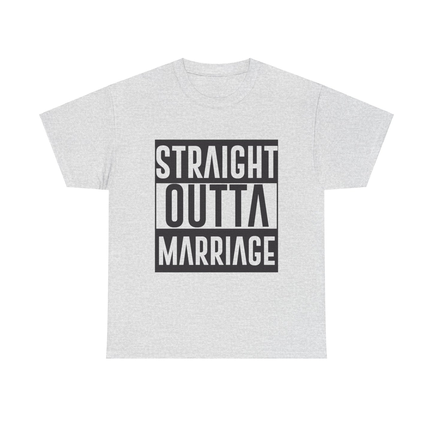 STRAIGHT OUTTA MARRIAGE Couples Tshirt 1