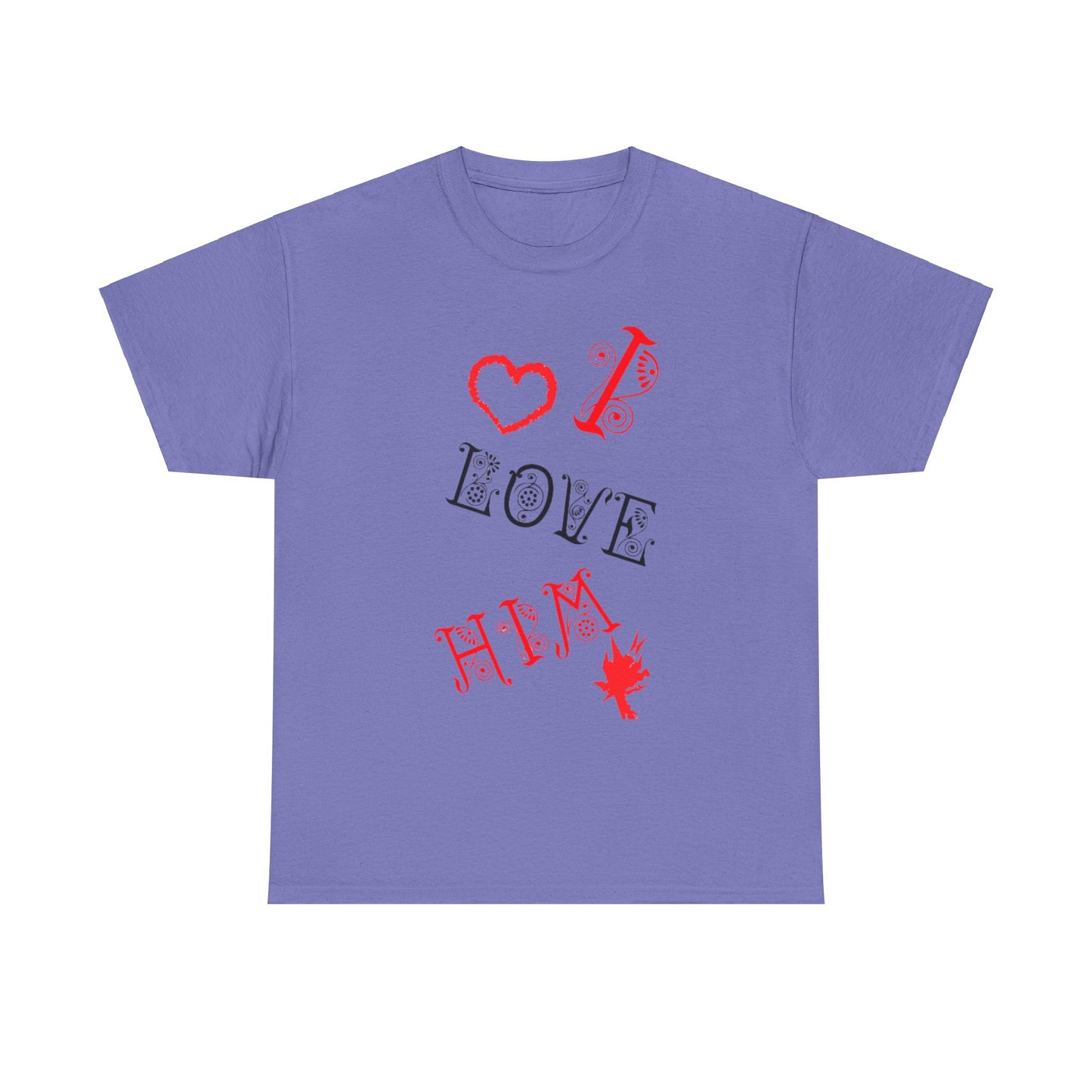 I LOVE HIM/ I LOVE HER Couples Tshirt 1 - Couples Fashion Wear