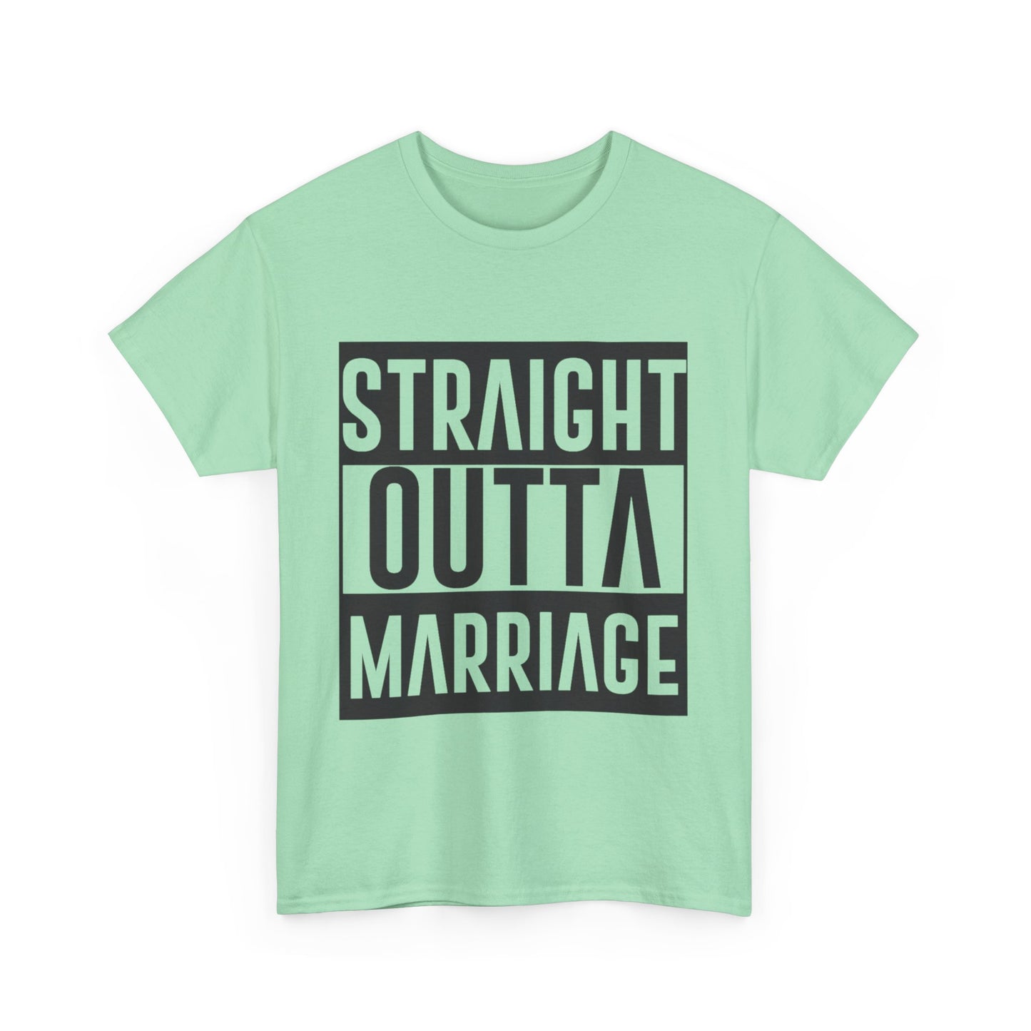 STRAIGHT OUTTA MARRIAGE Couples Tshirt 1