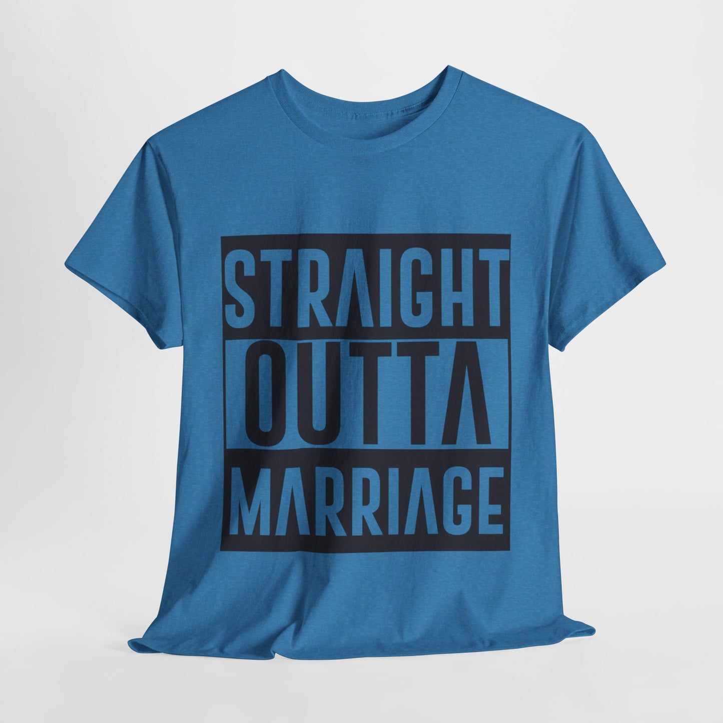 STRAIGHT OUTTA MARRIAGE Couples Tshirt 1 - Couples Fashion Wear