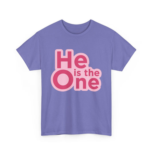 HE IS THE ONE/SHE IS THE ONE Couples Tshirt 1 - Couples Fashion Wear