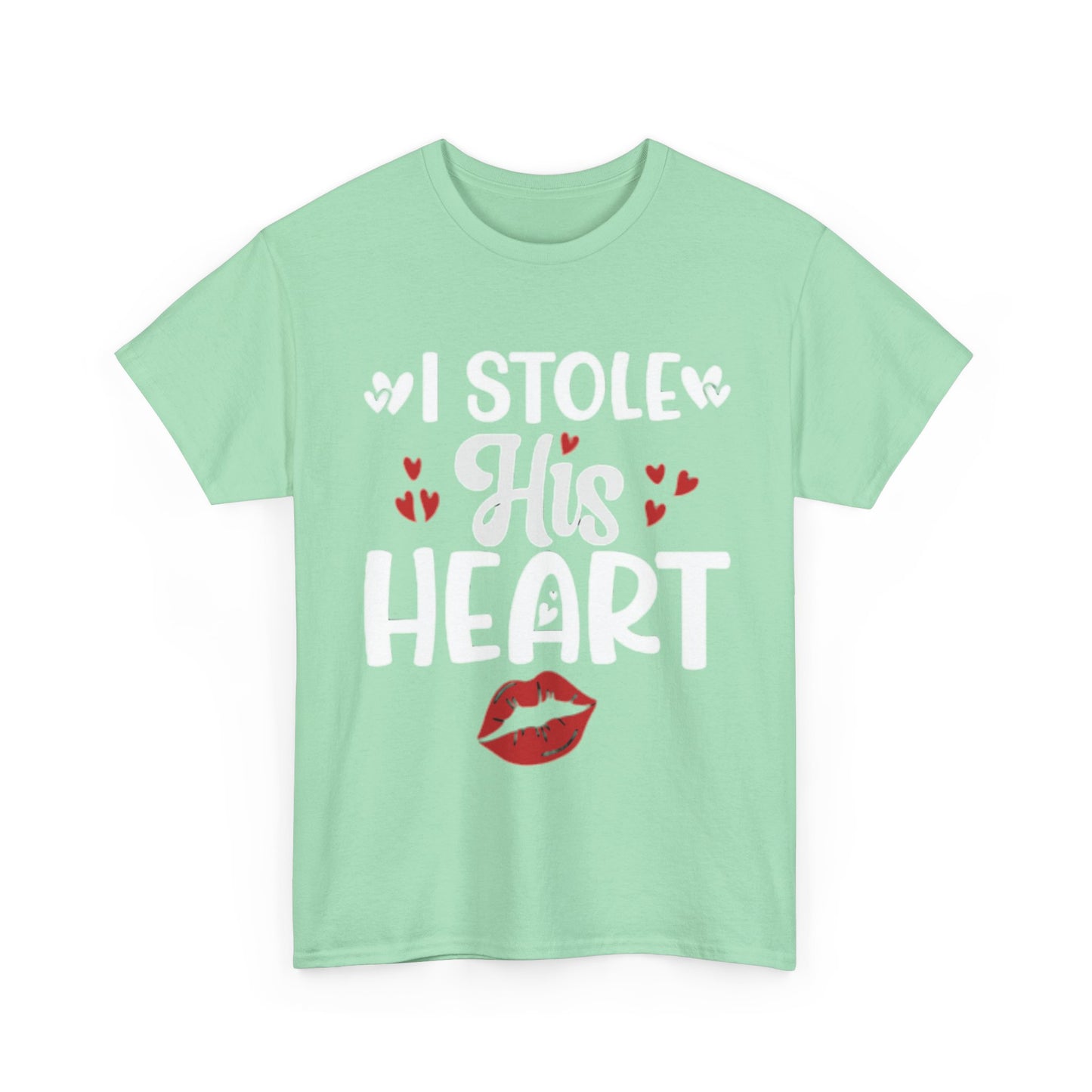 I STOLE HIS HEART/ I STOLE HER HEART Couples Tshirt 1 - Couples Fashion Wear