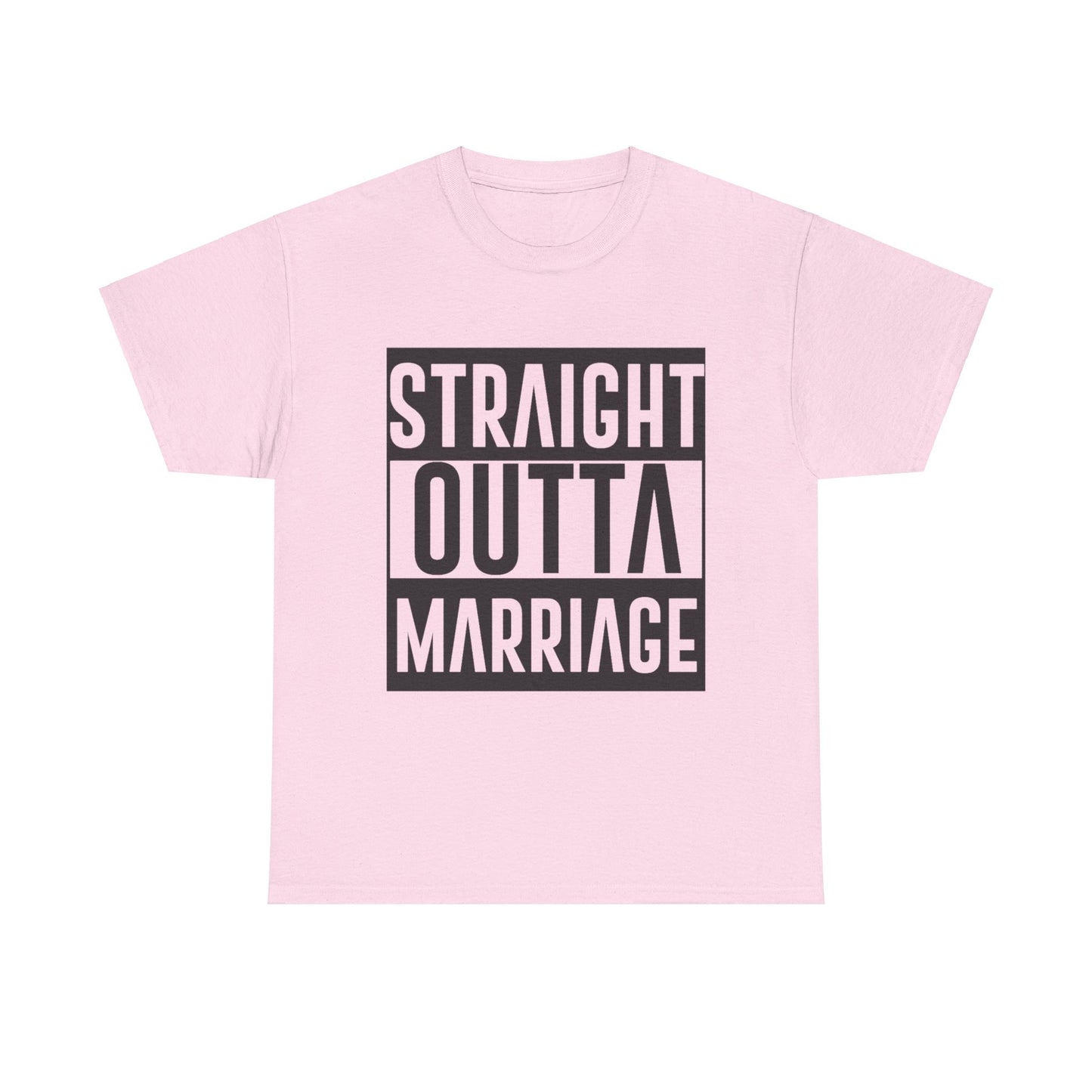 STRAIGHT OUTTA MARRIAGE Couples Tshirt 2