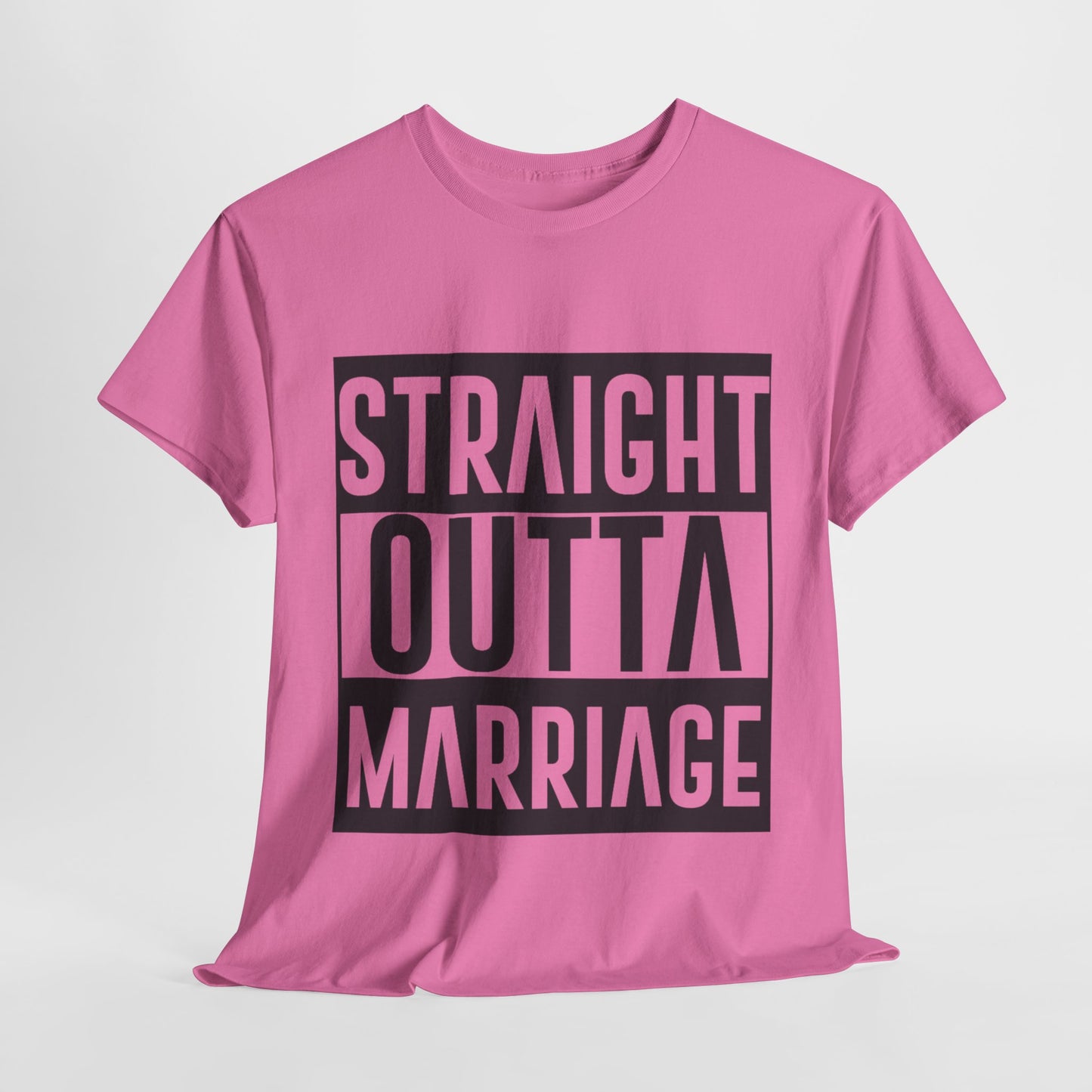 STRAIGHT OUTTA MARRIAGE Couples Tshirt 1 - Couples Fashion Wear