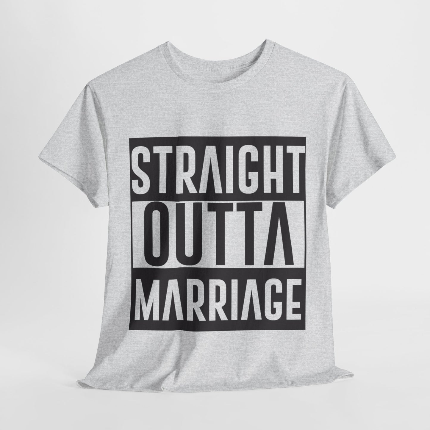 STRAIGHT OUTTA MARRIAGE Couples Tshirt 2