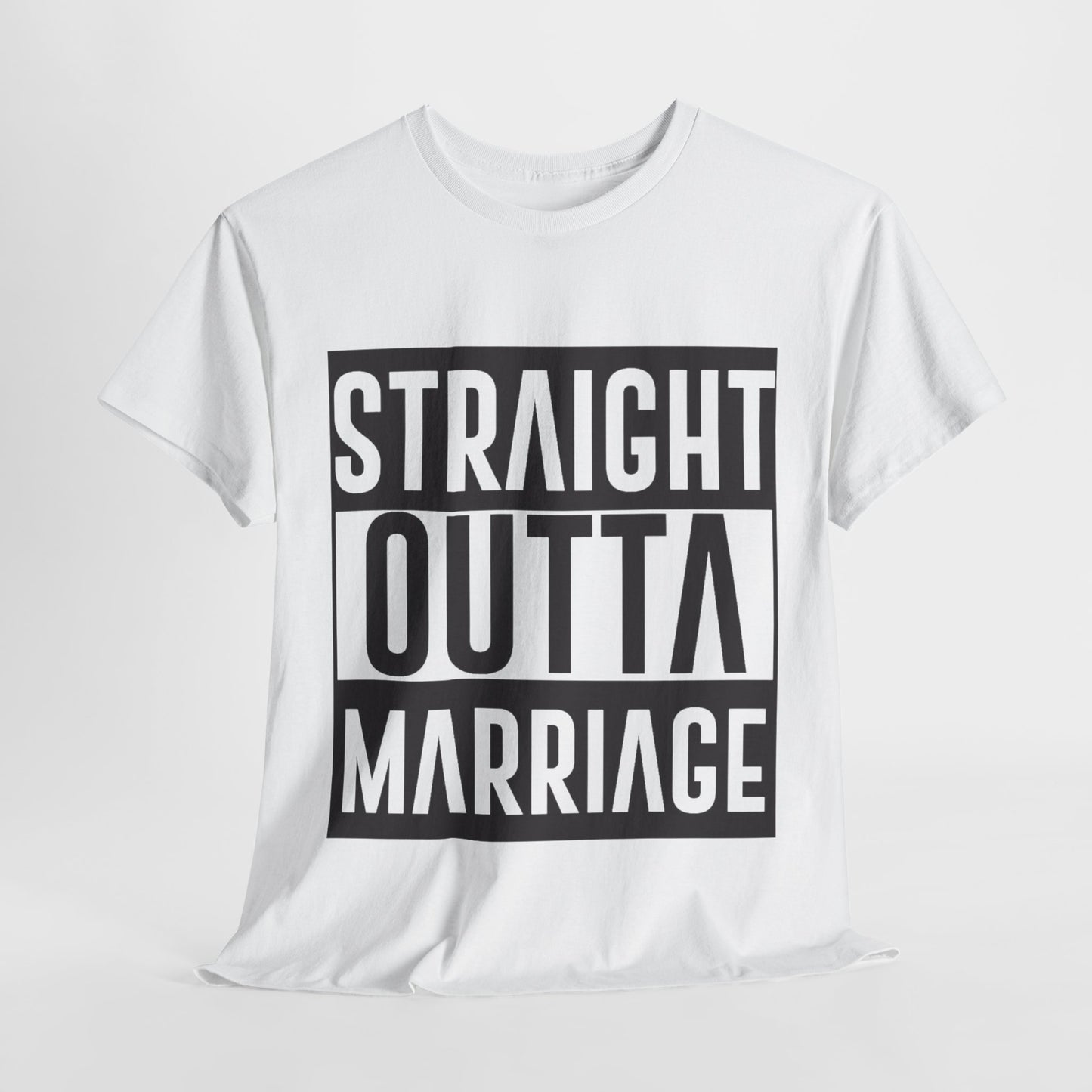 STRAIGHT OUTTA MARRIAGE Couples Tshirt 2 - Couples Fashion Wear