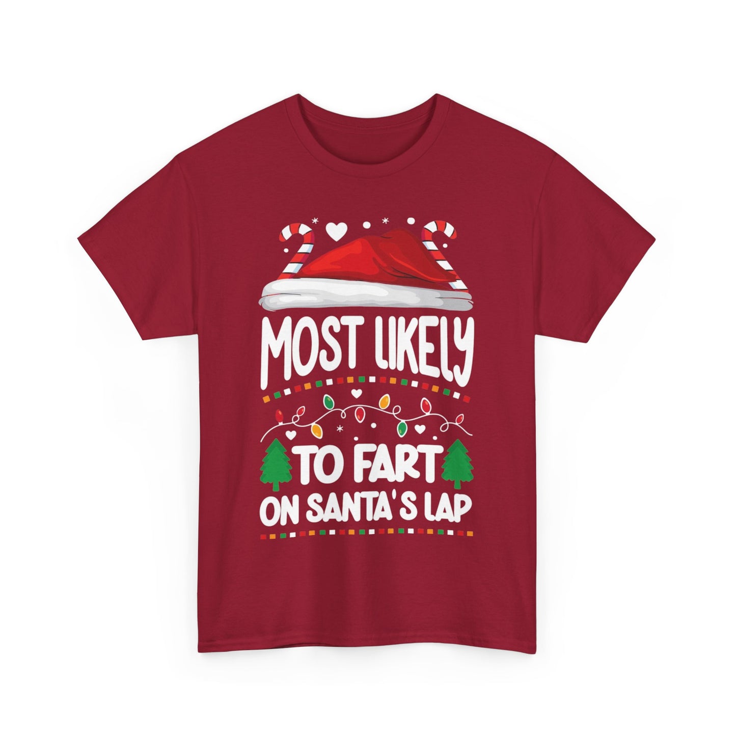 MOST LIKELY TO CALL SANTA BRO/MOST LIKELY TO FART ON SANTAS LAP Couples Tshirt 2 - Couples Fashion Wear