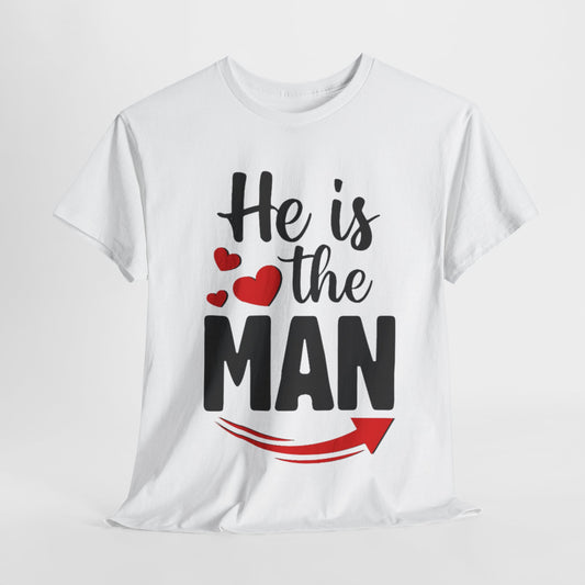 HE IS THE MAN/BUT SHE IS THE BOSS Couples Tshirt 1 - Couples Fashion Wear