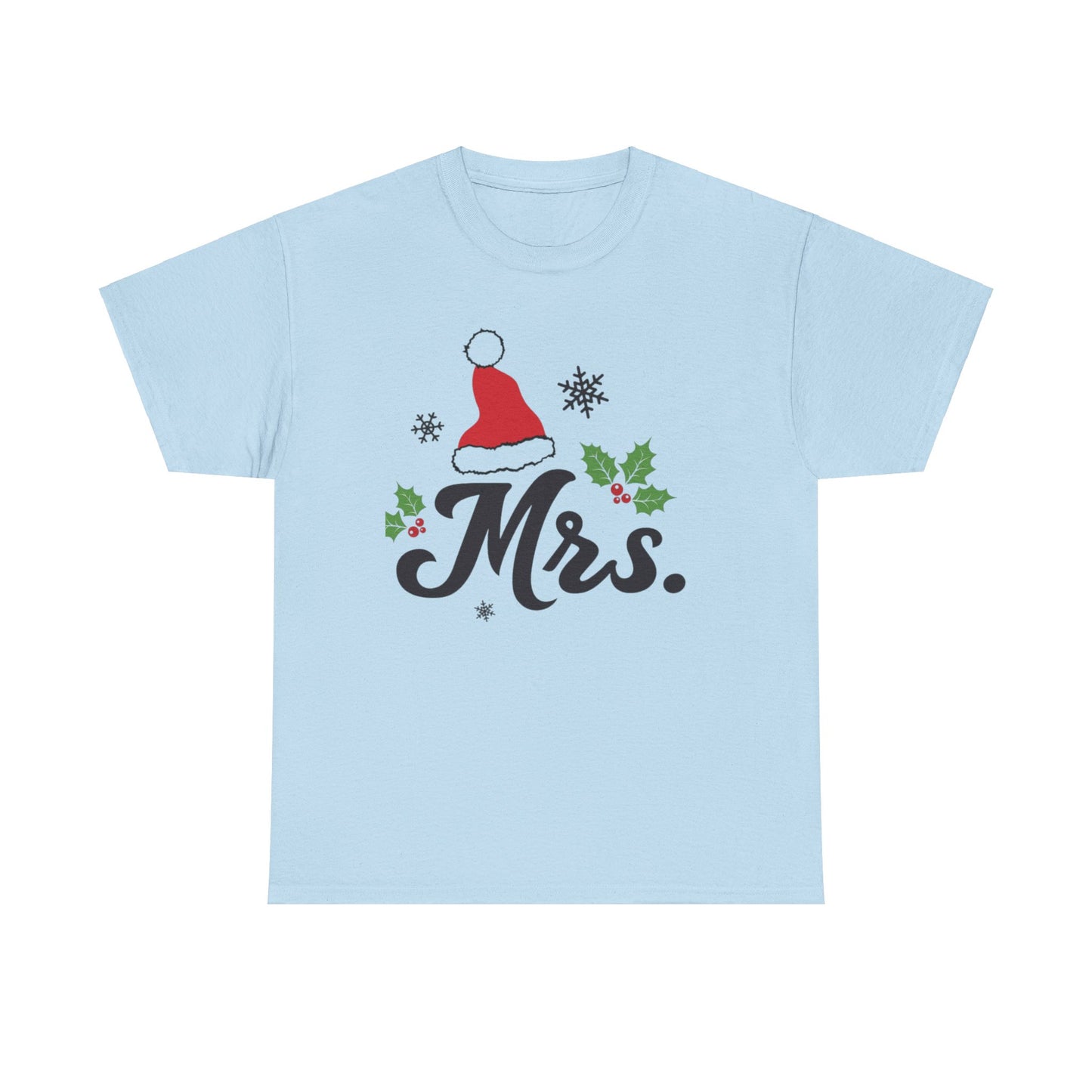 MR./MRS. CHRISTMAS HAT Couples Tshirt 2 - Couples Fashion Wear