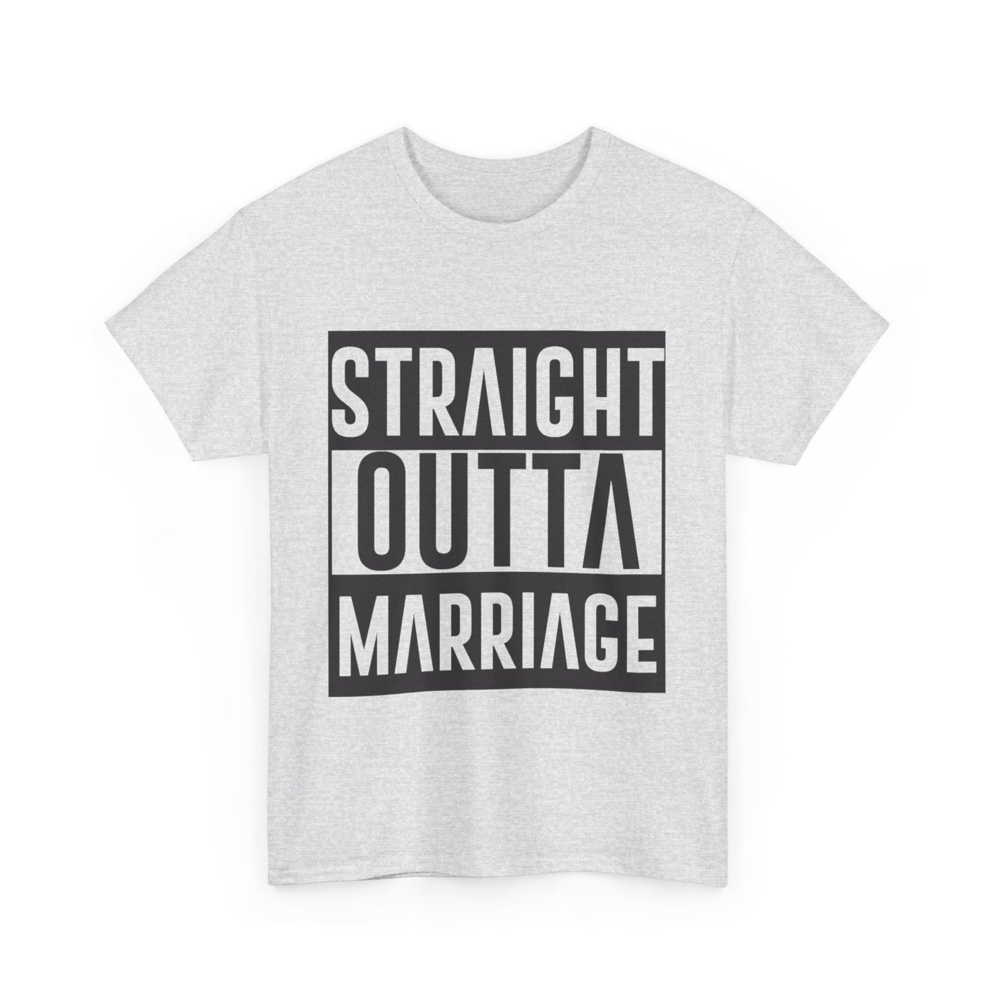 STRAIGHT OUTTA MARRIAGE Couples Tshirt 1