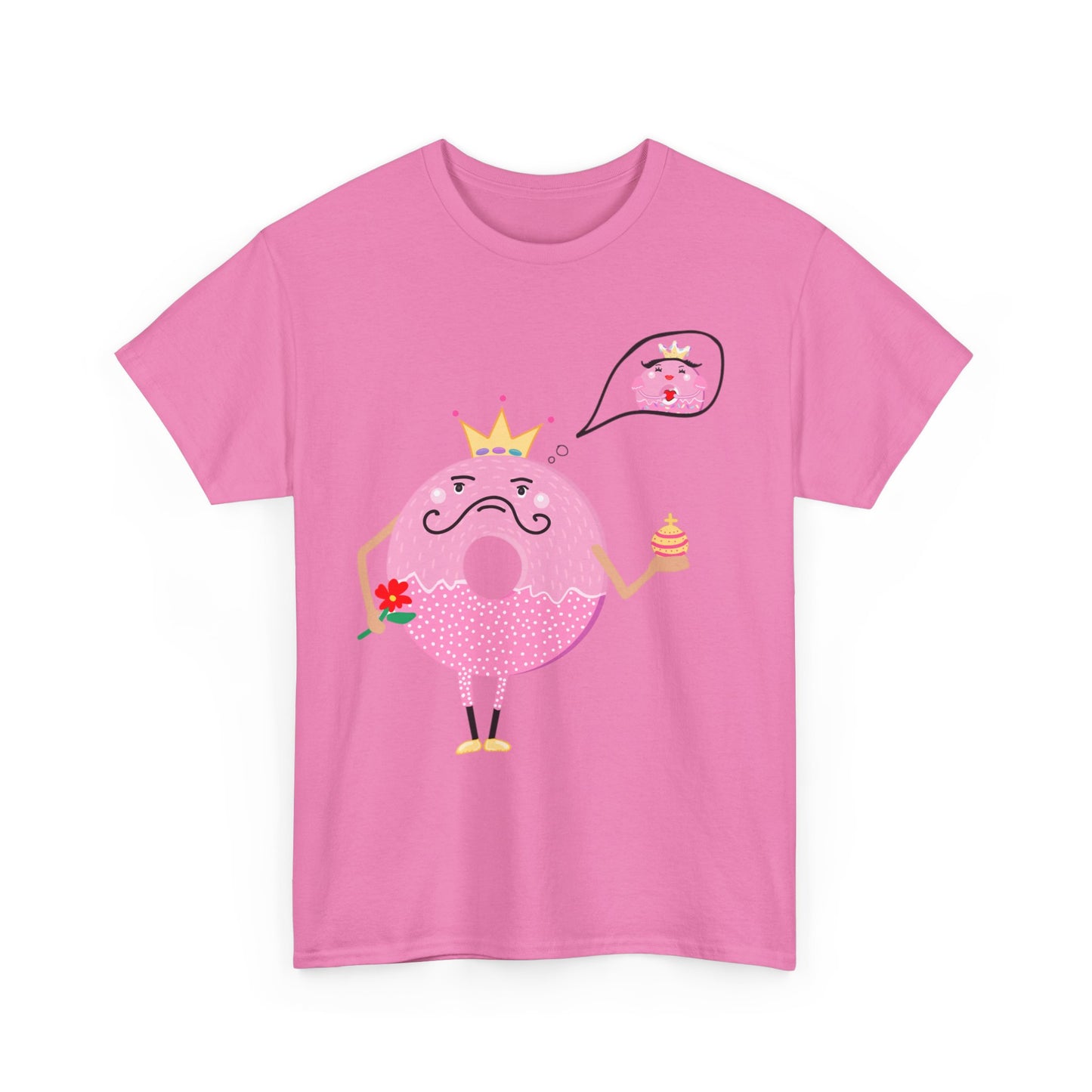 DONUT DAY DREAMING IF HIS QUEEN Couples Tshirt 1 - Couples Fashion Wear