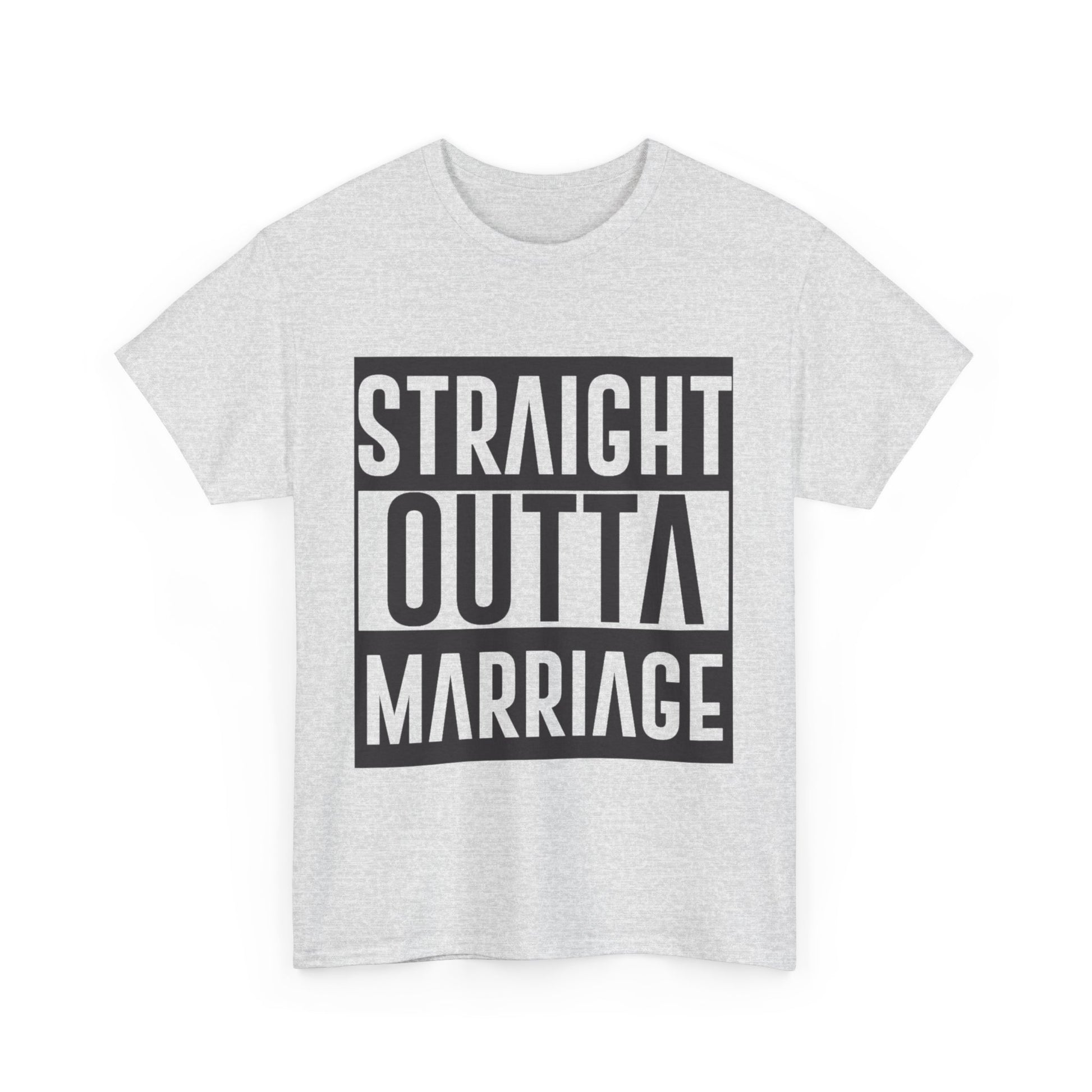 STRAIGHT OUTTA MARRIAGE Couples Tshirt 2 - Couples Fashion Wear