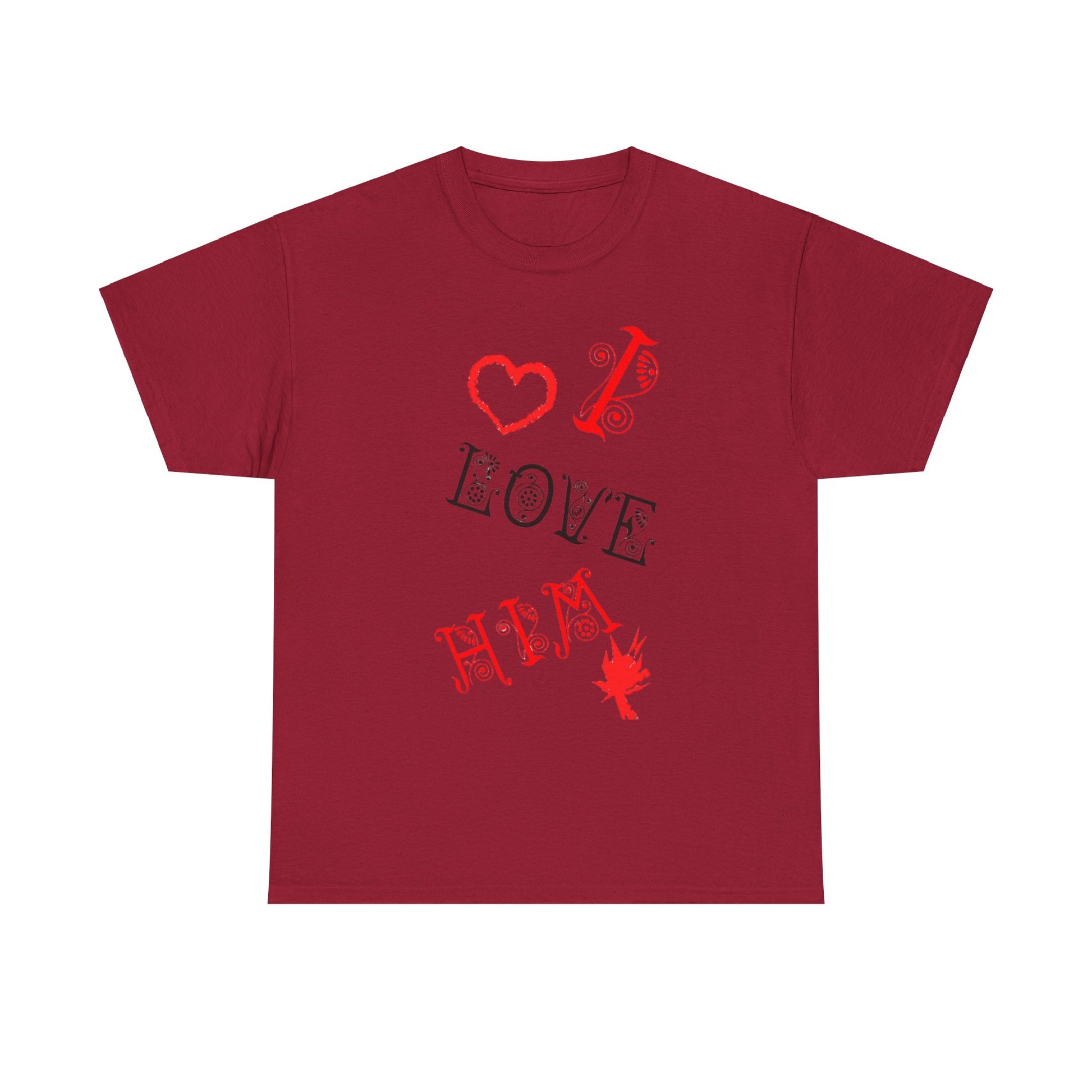 I LOVE HIM/ I LOVE HER Couples Tshirt 1 - Couples Fashion Wear