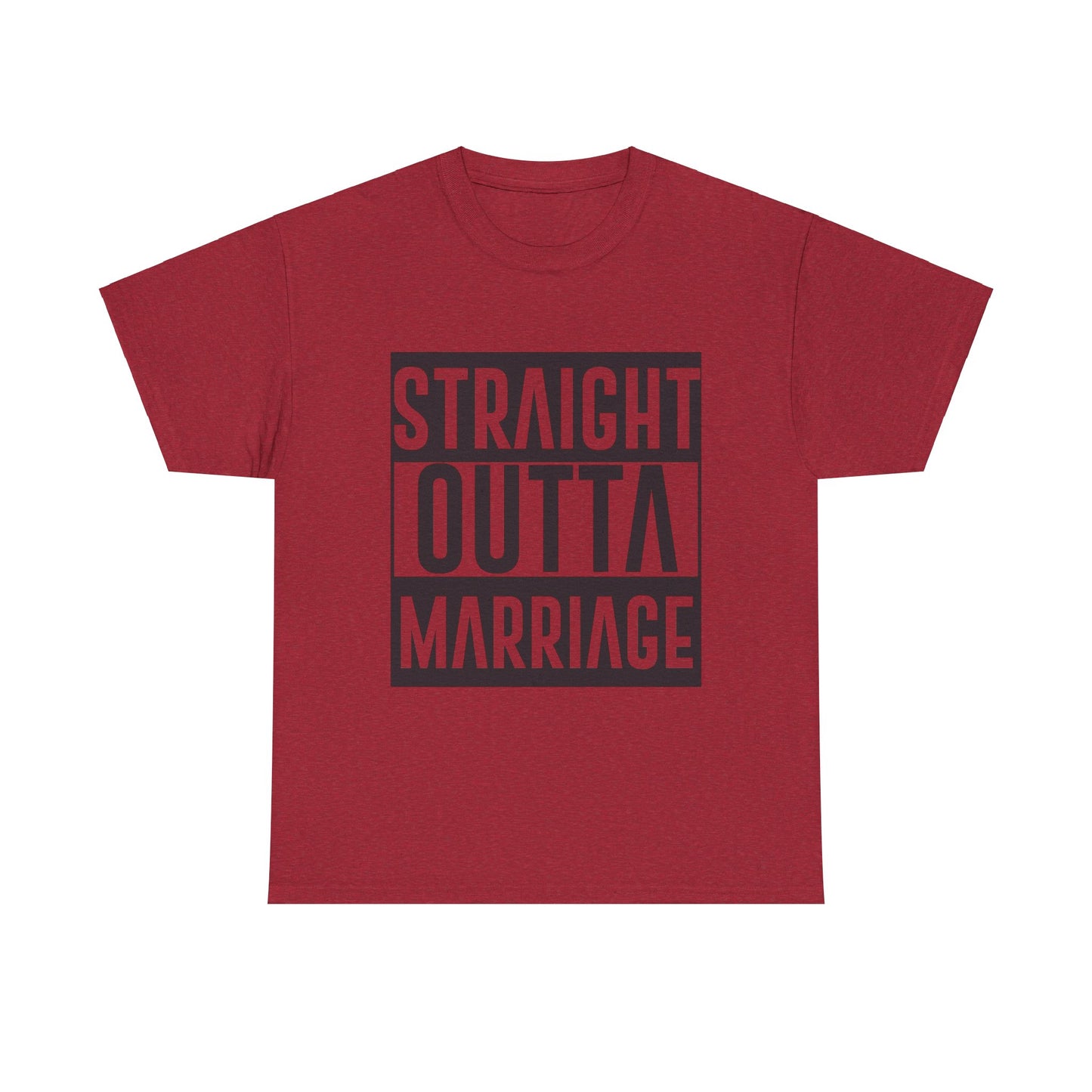 STRAIGHT OUTTA MARRIAGE Couples Tshirt 1