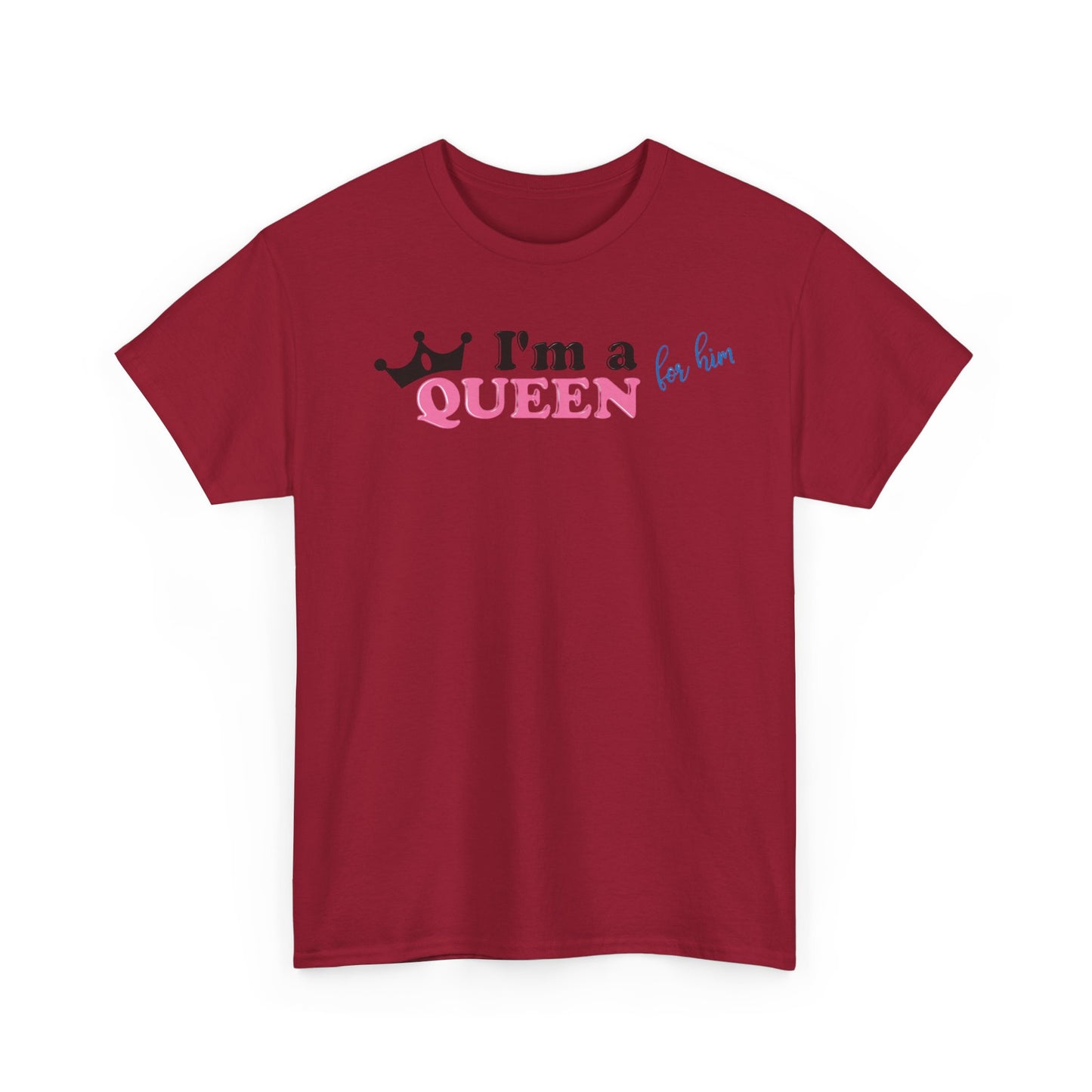 IM A KING For Her/ IM A QUEEN For Him Couples Tshirt 2 - Couples Fashion Wear Perfect for Martin Luther King Jr. Day 2025