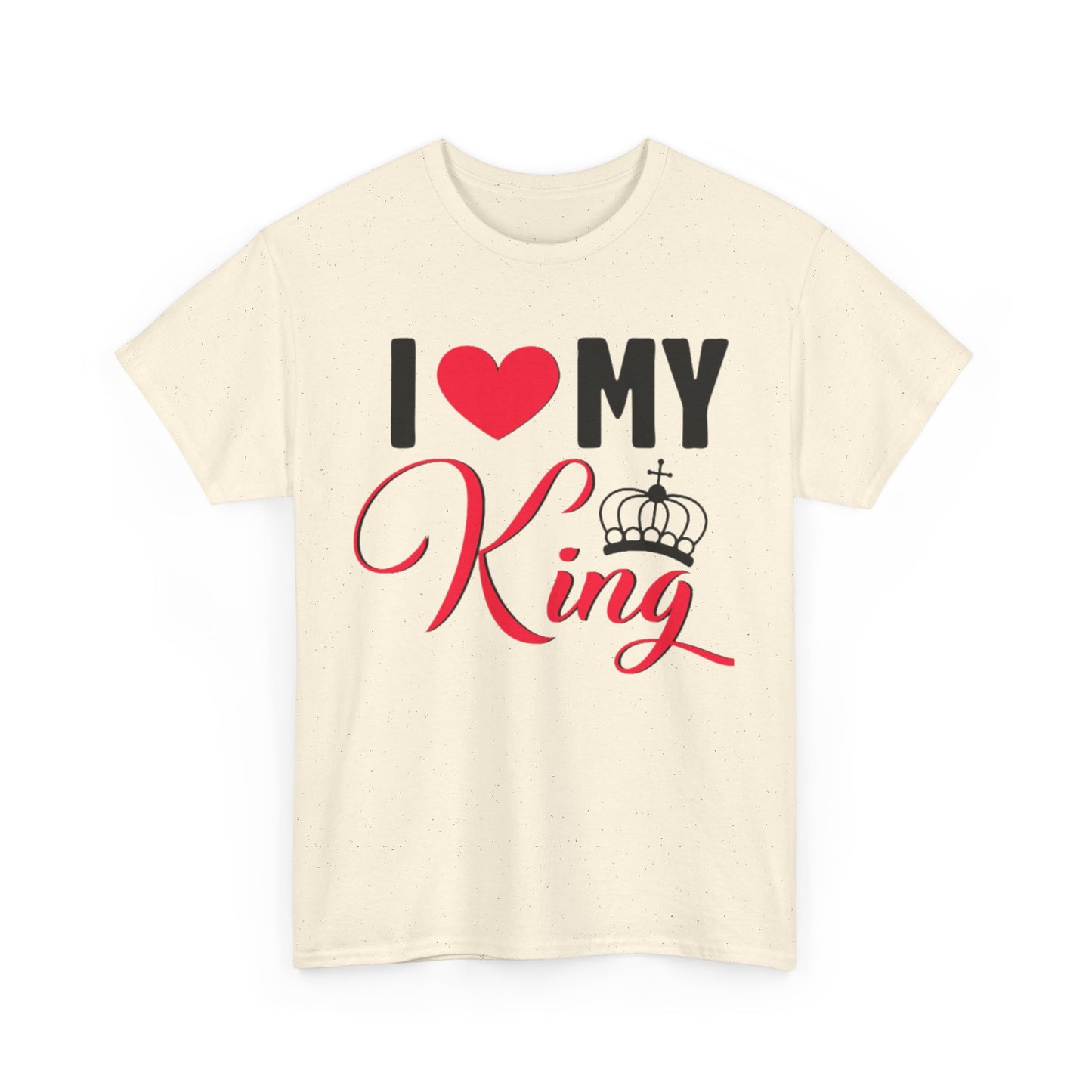 I LOVE MY KING/ I LOVE MY QUEEN w/ Crown Couples Tshirt 1 - Couples Fashion Wear