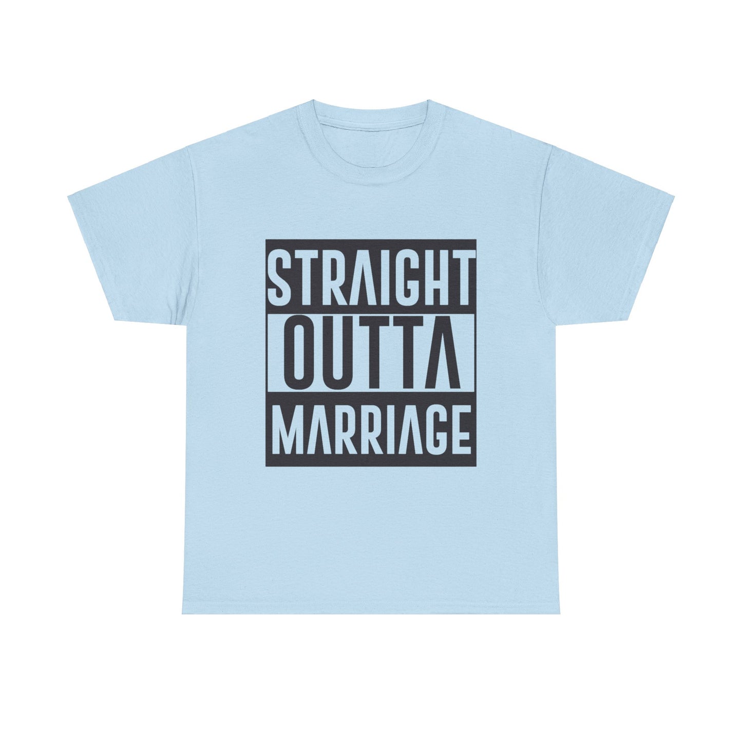 STRAIGHT OUTTA MARRIAGE Couples Tshirt 1