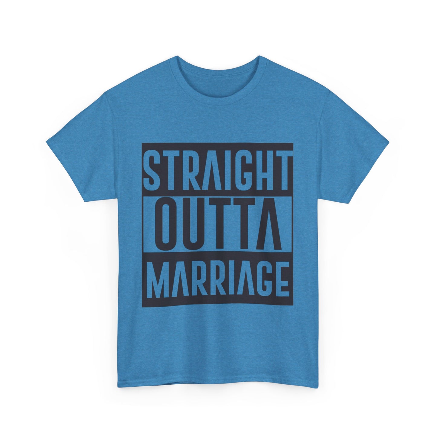 STRAIGHT OUTTA MARRIAGE Couples Tshirt 2 - Couples Fashion Wear