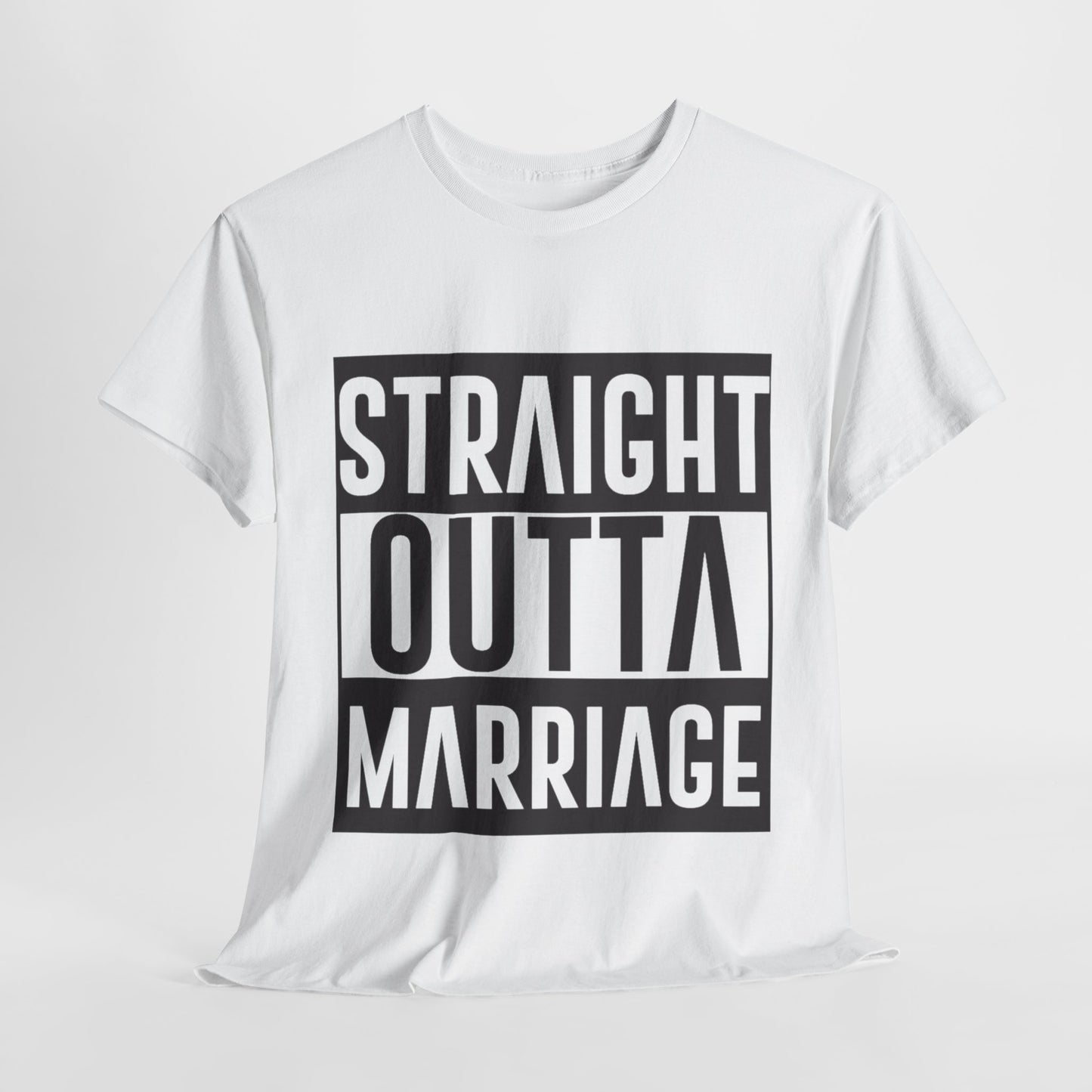 STRAIGHT OUTTA MARRIAGE Couples Tshirt 1