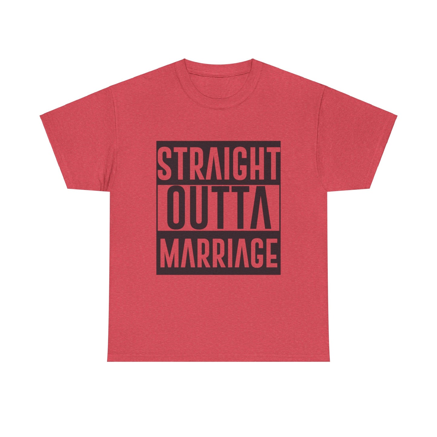 STRAIGHT OUTTA MARRIAGE Couples Tshirt 1