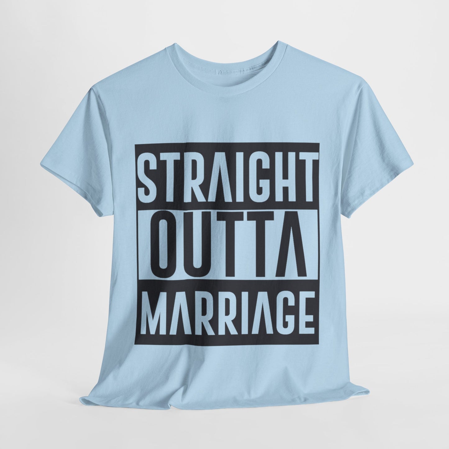 STRAIGHT OUTTA MARRIAGE Couples Tshirt 2