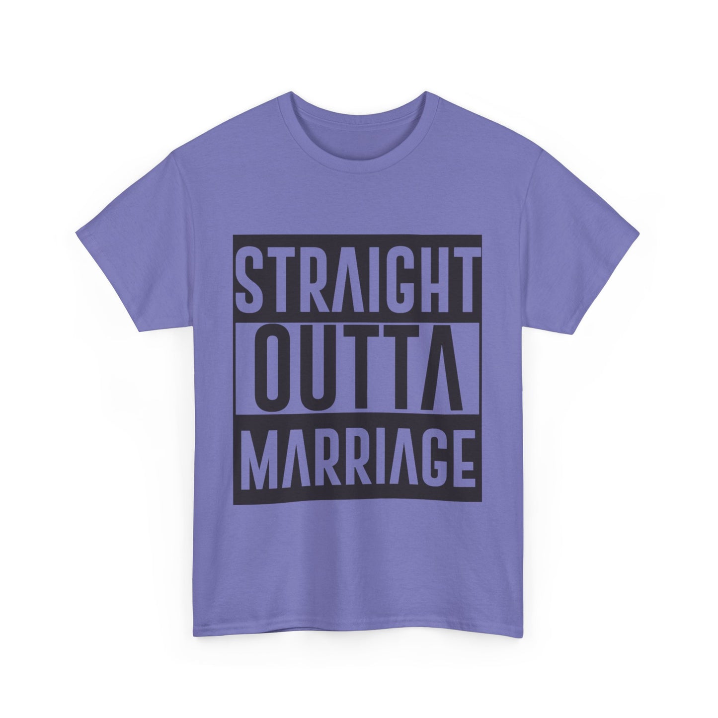 STRAIGHT OUTTA MARRIAGE Couples Tshirt 2