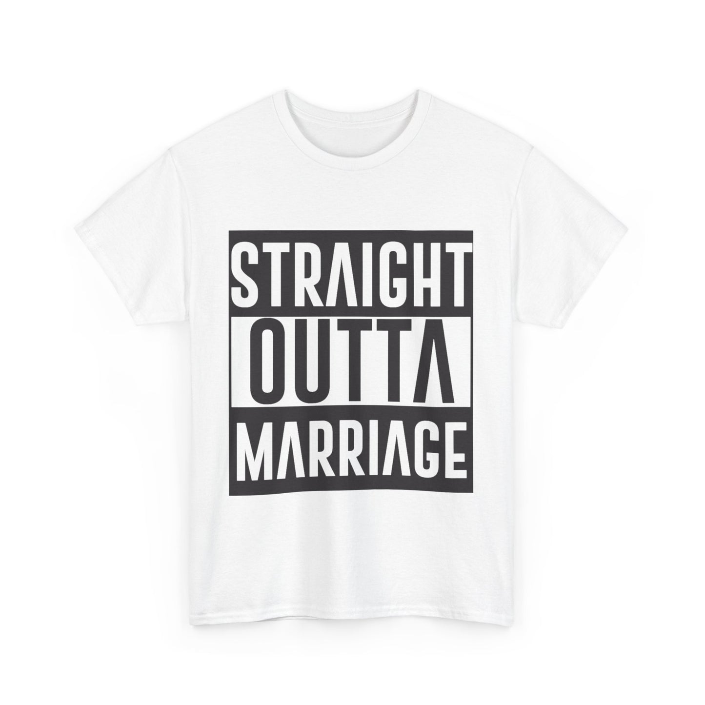 STRAIGHT OUTTA MARRIAGE Couples Tshirt 2