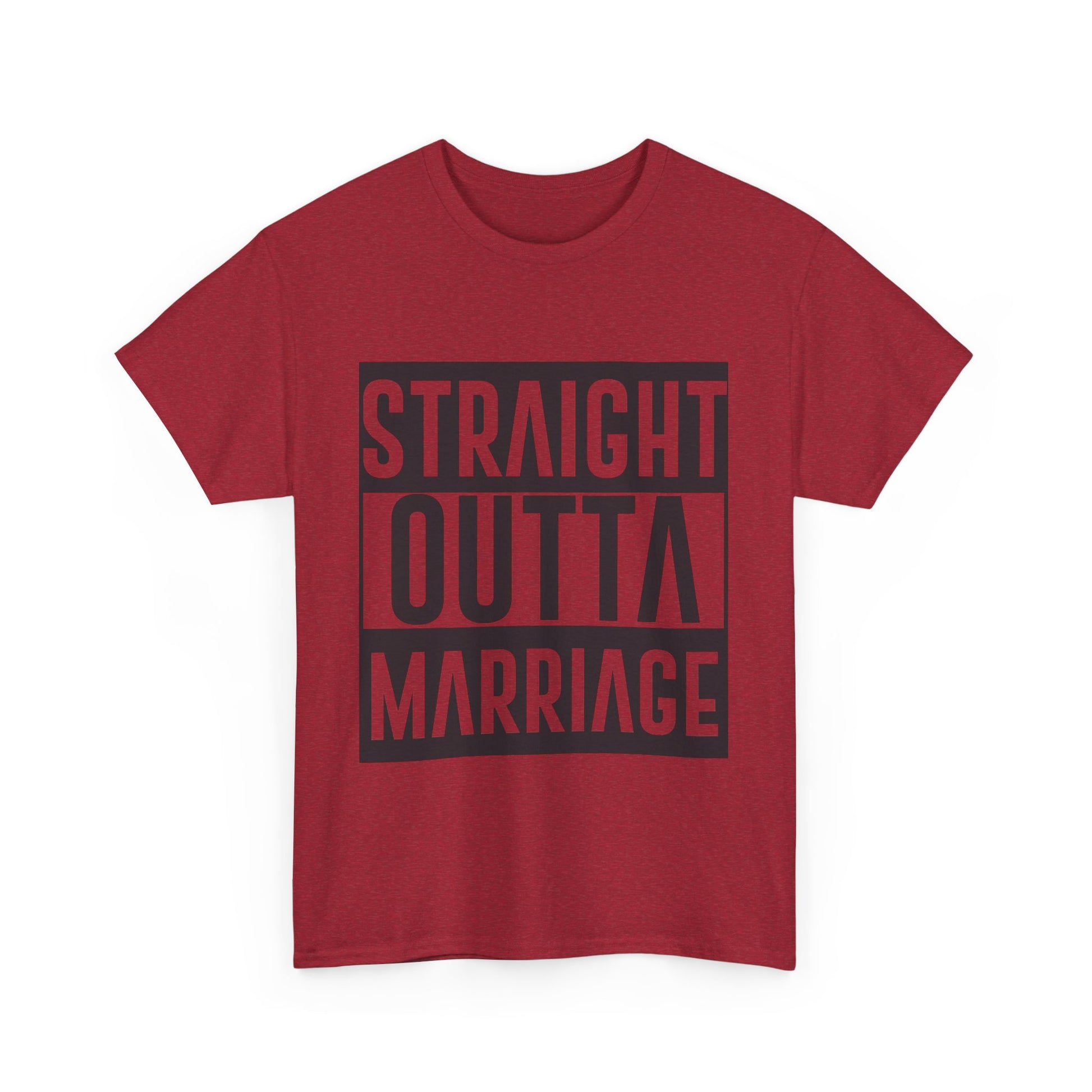 STRAIGHT OUTTA MARRIAGE Couples Tshirt 1 - Couples Fashion Wear