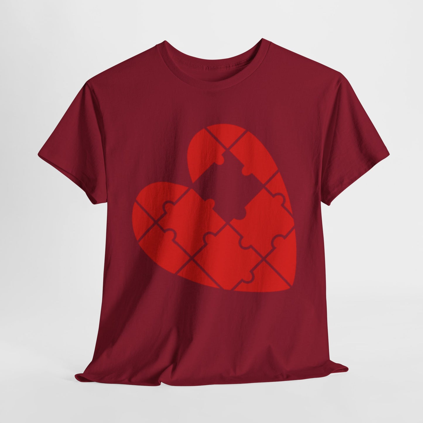 MISSING PUZZLE PIECE HEART/MISSING PUZZLE PIECE Couples Tshirt 1 - Couples Fashion Wear