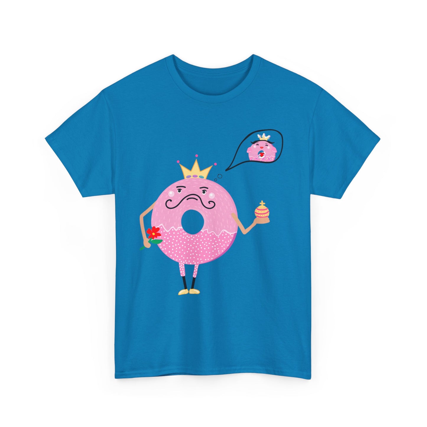 DONUT DAY DREAMING IF HIS QUEEN Couples Tshirt 1 - Couples Fashion Wear