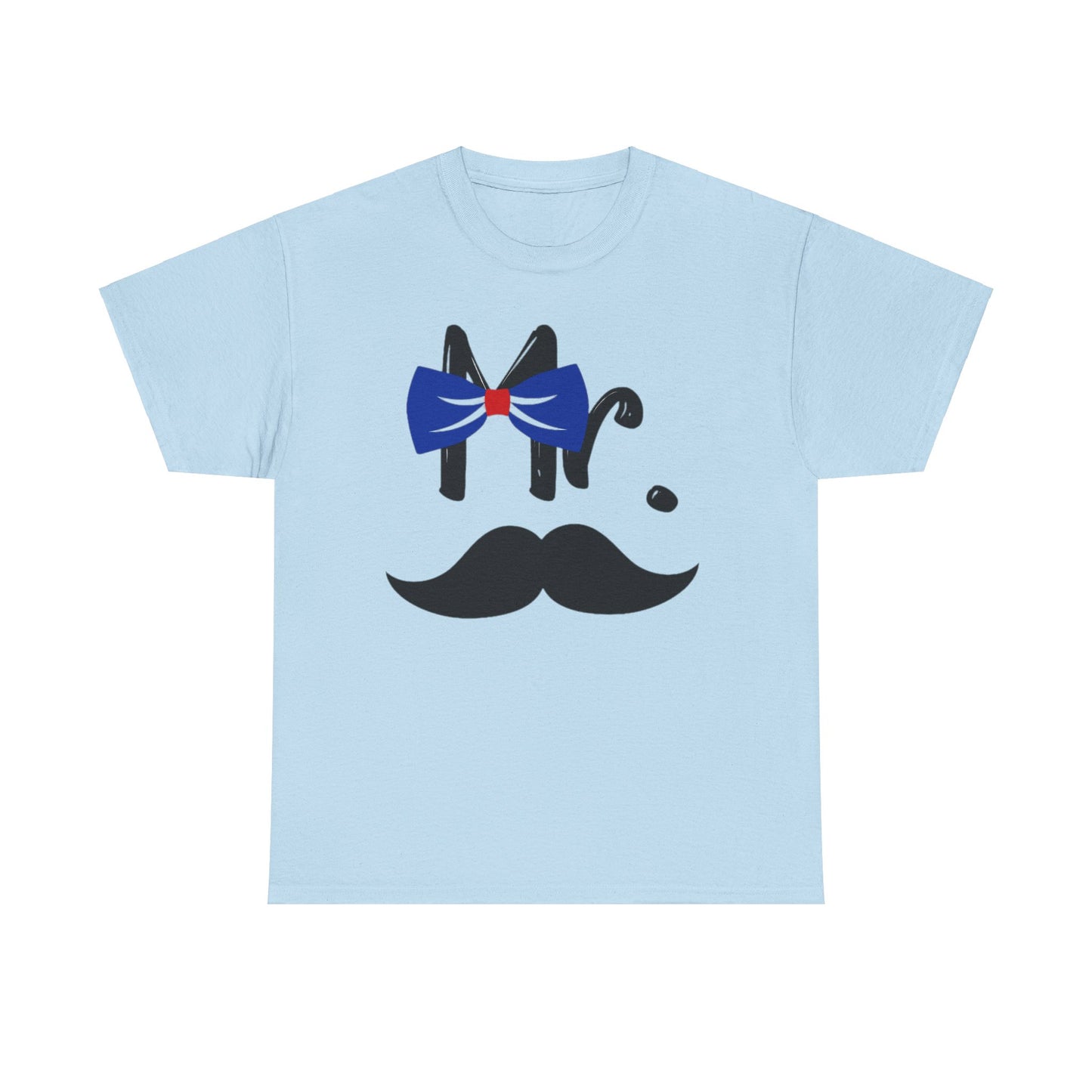 Mr MUSTACHE and Mrs LIPS Couples Tshirt 1