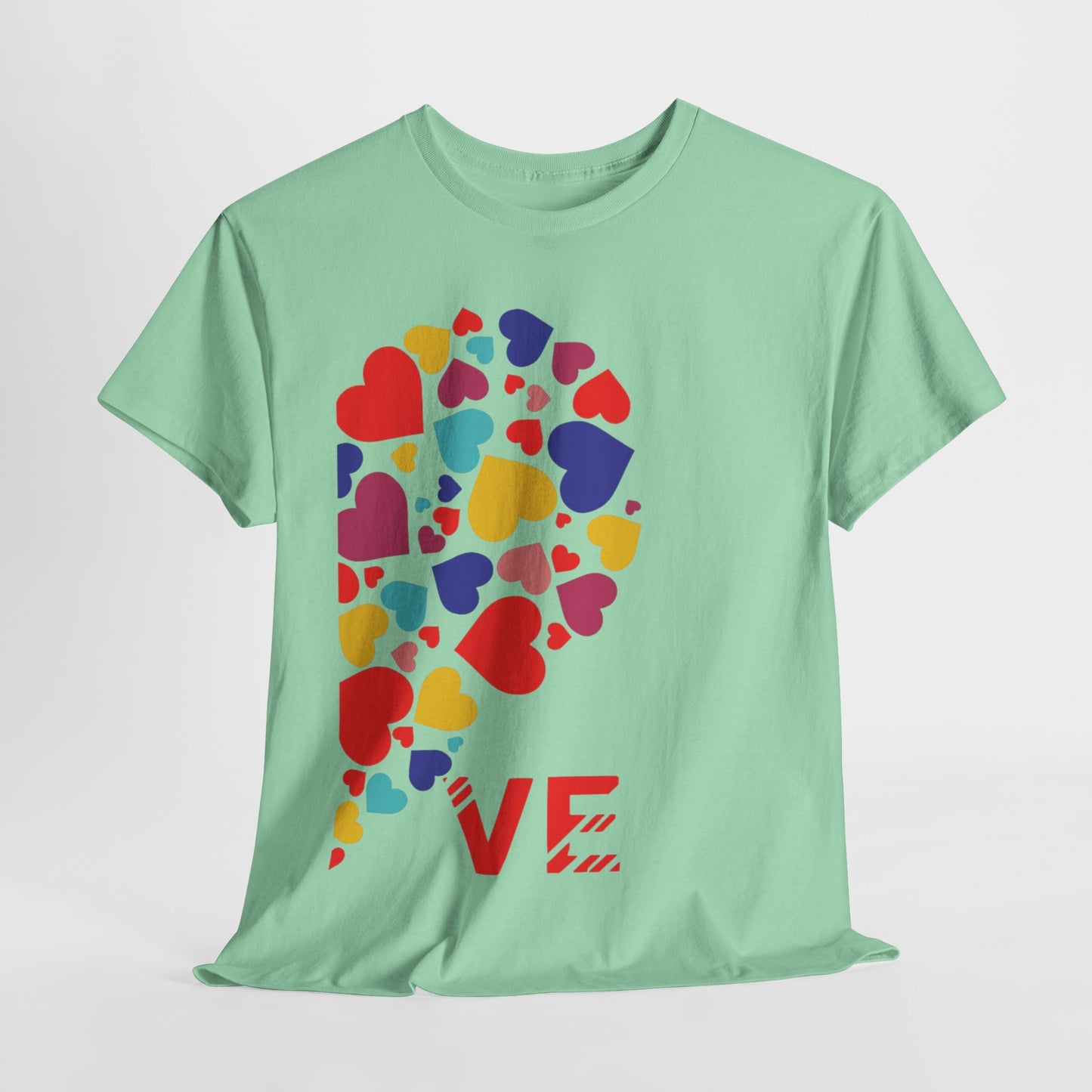 LO/VE HALF MINI HEARTS Couples Tshirt 2 - Couples Fashion Wear