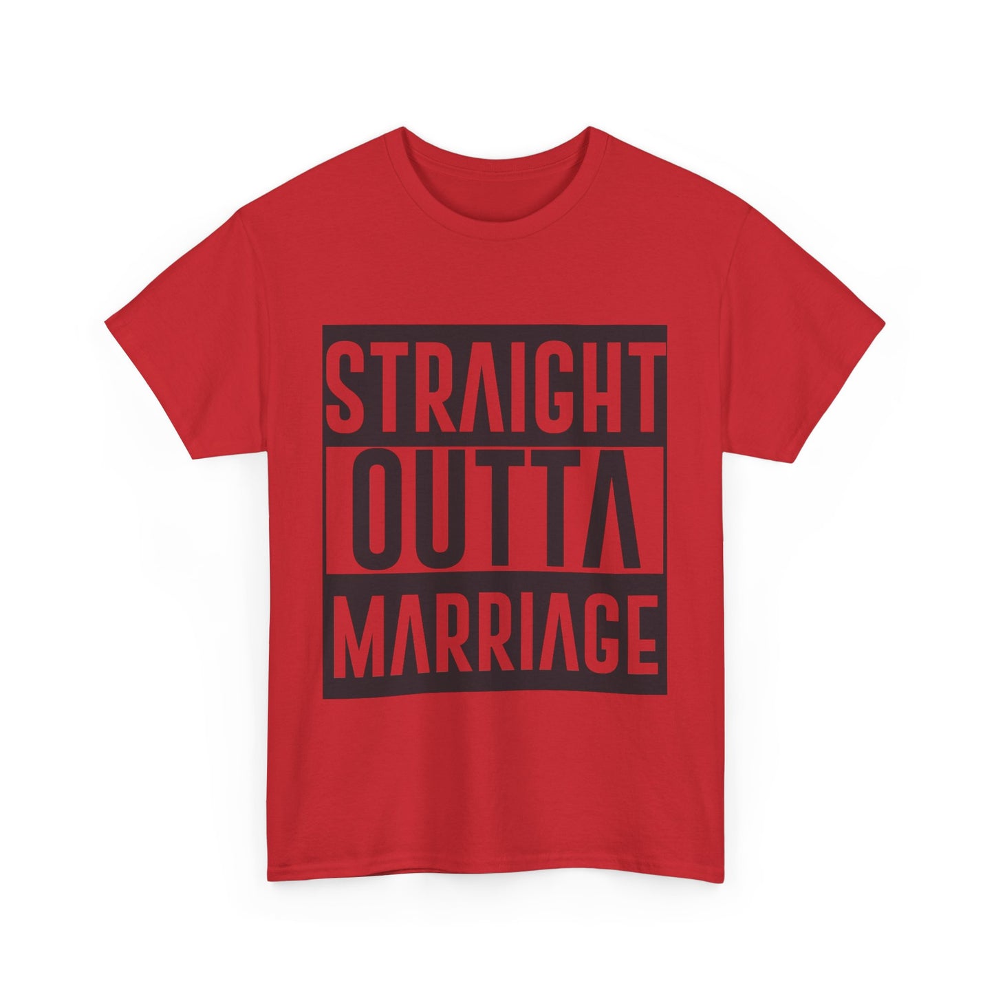 STRAIGHT OUTTA MARRIAGE Couples Tshirt 2